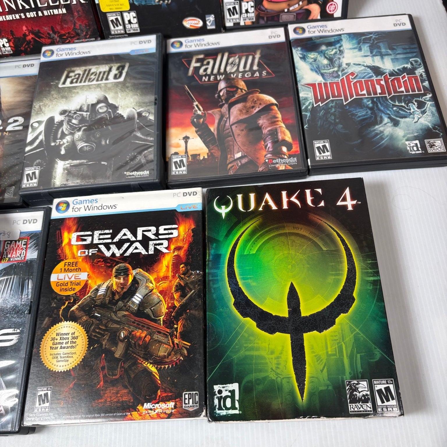 Lot of 19 Classic FPS PC Games Fallout 3 Painkiller Gears of War Quake 4 & More