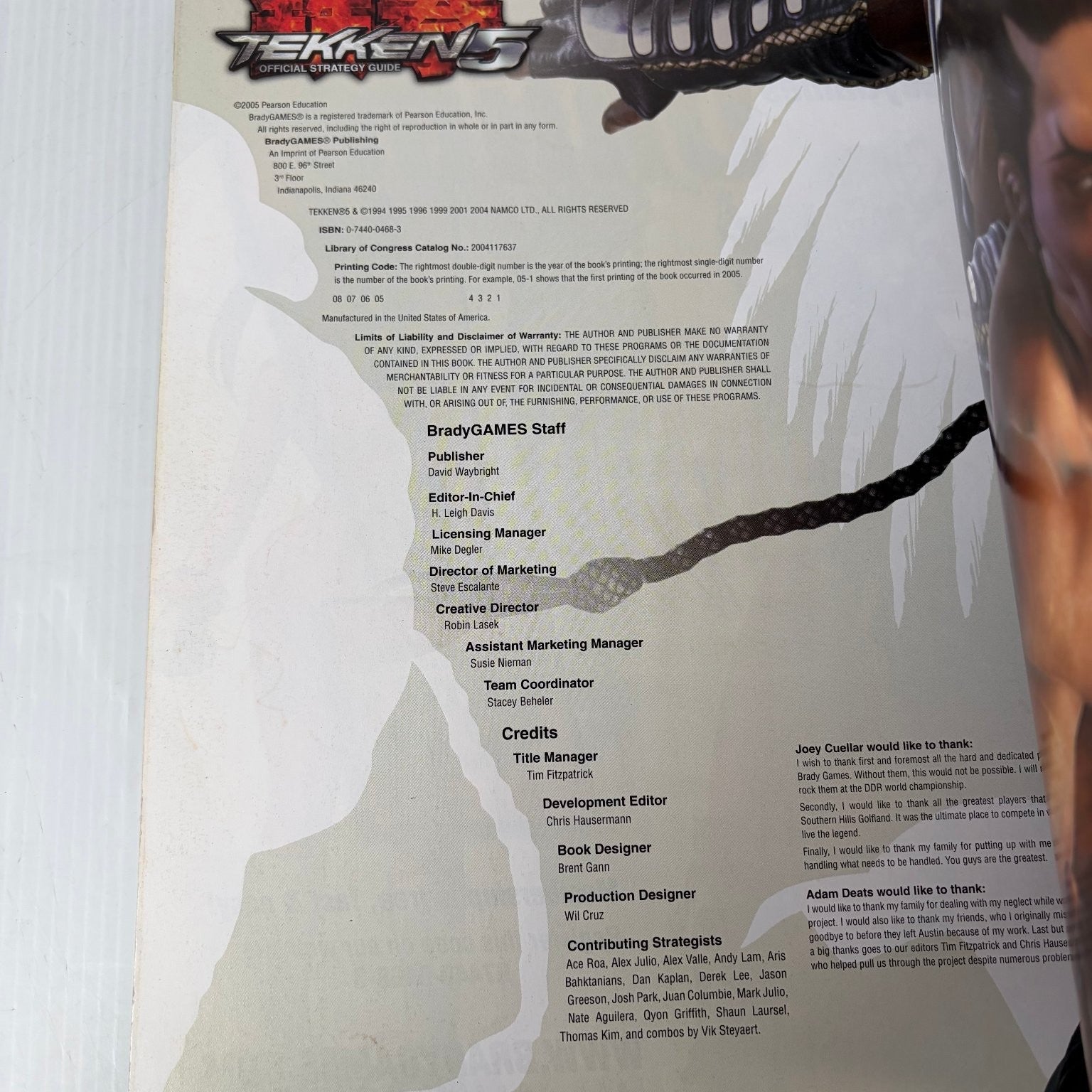 Tekken 5 PlayStation 2 Official Strategy Guide Signature Series BradyGames