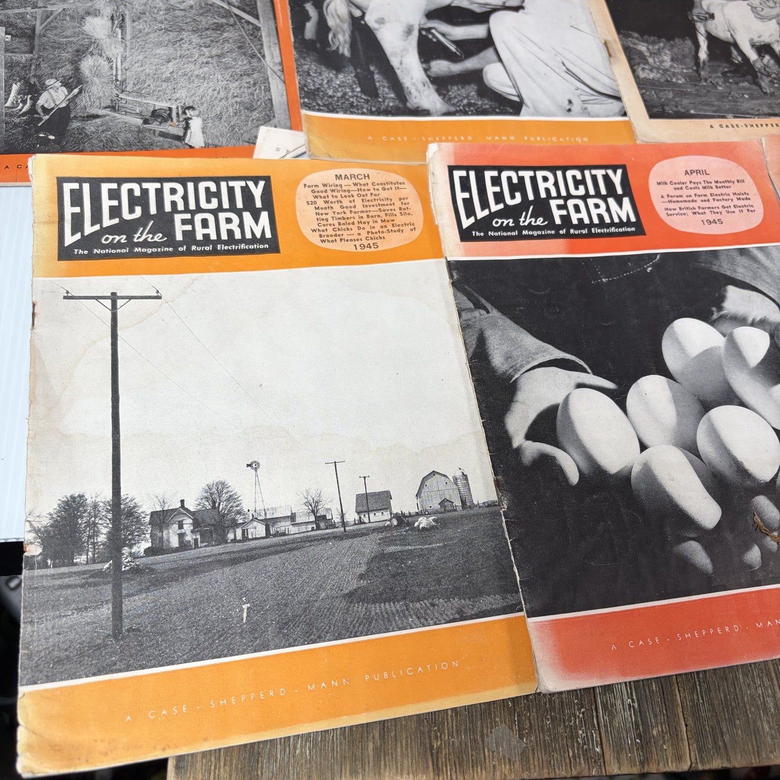 11 Vintage Electricity on the Farm Magazines 1944-1947 Rural Electrification Lot