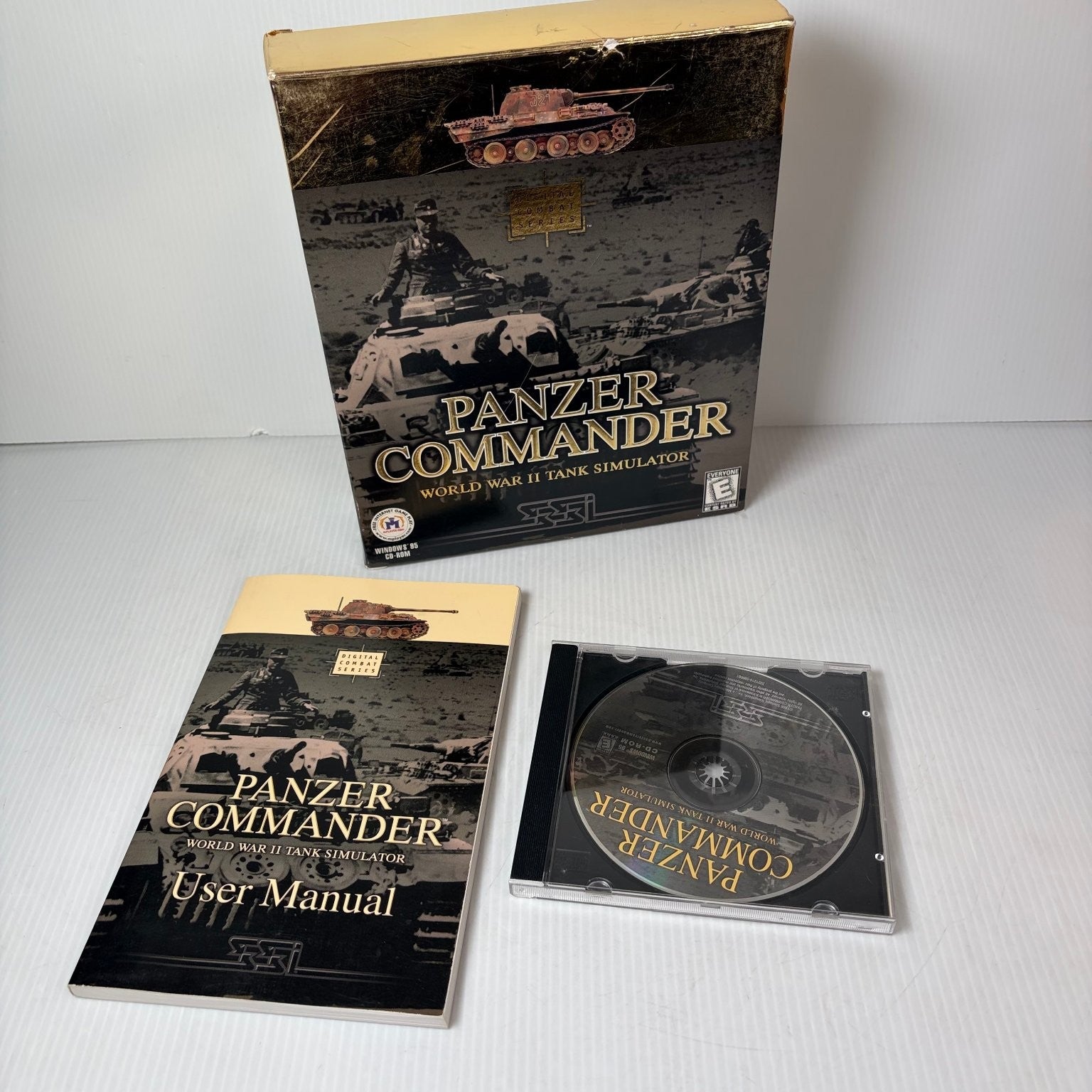 Panzer Commander Windows 95 Big Box PC Video Game WWII Tank Simulator
