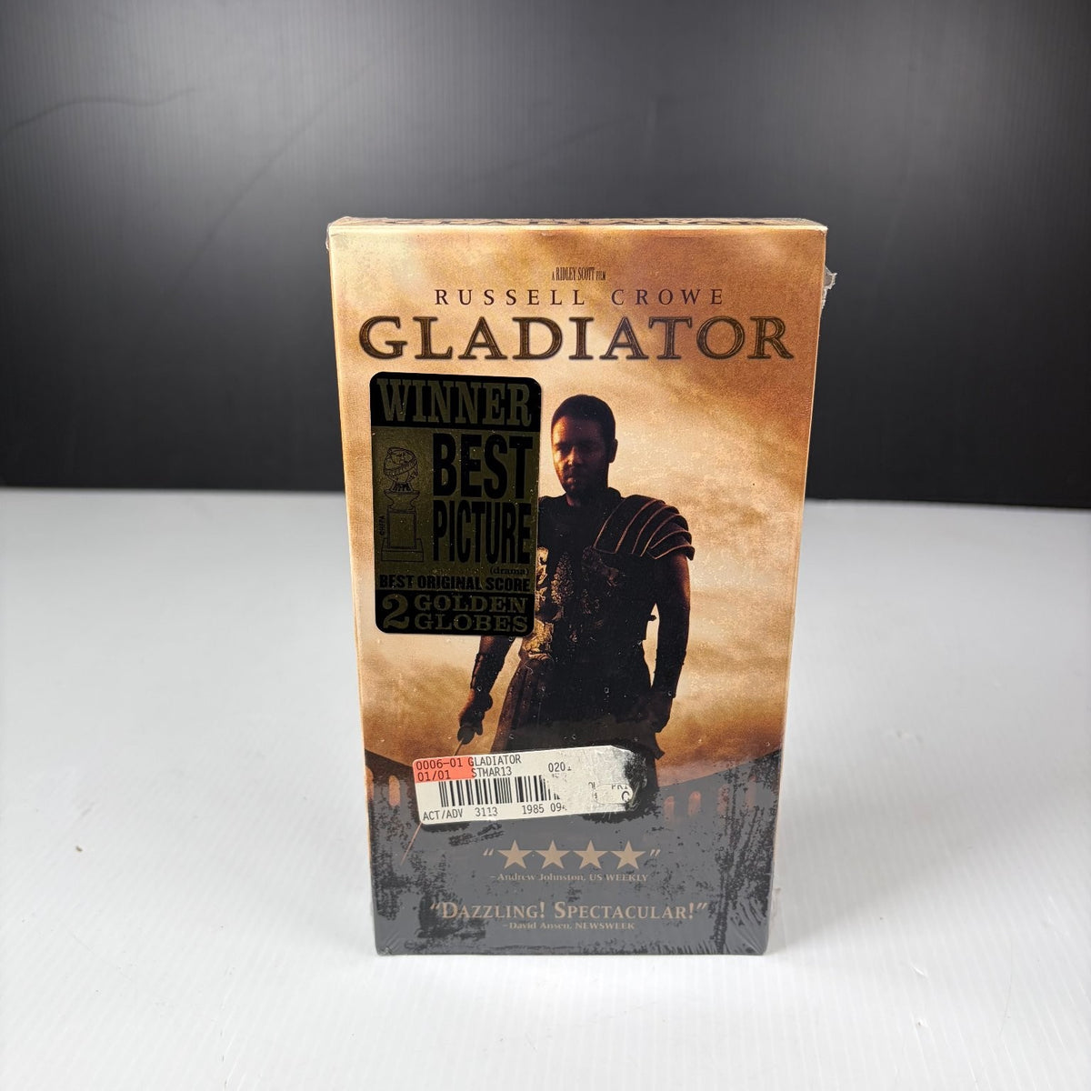 Gladiator VHS 2000 Epic Action Drama Russell Crowe DreamWorks Sealed
