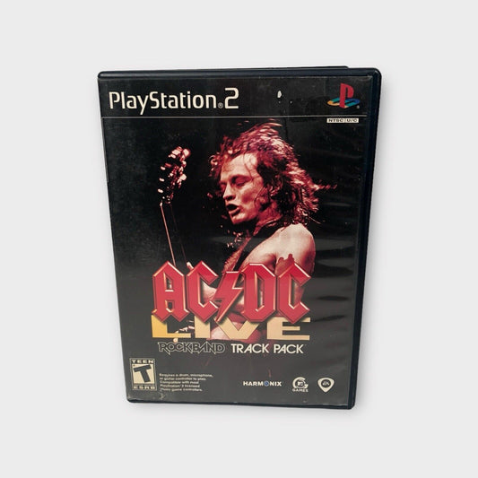 AC/DC Live RockBand Track Pack (Sony Playstation 2 2008) PS2 Complete