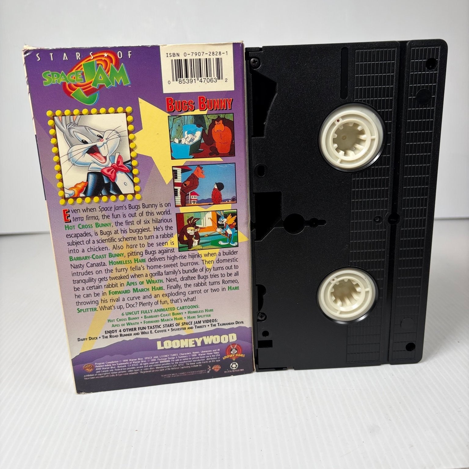 Stars of Space Jam: Bugs Bunny VHS 1996 Classic Cartoon Warner Home Video