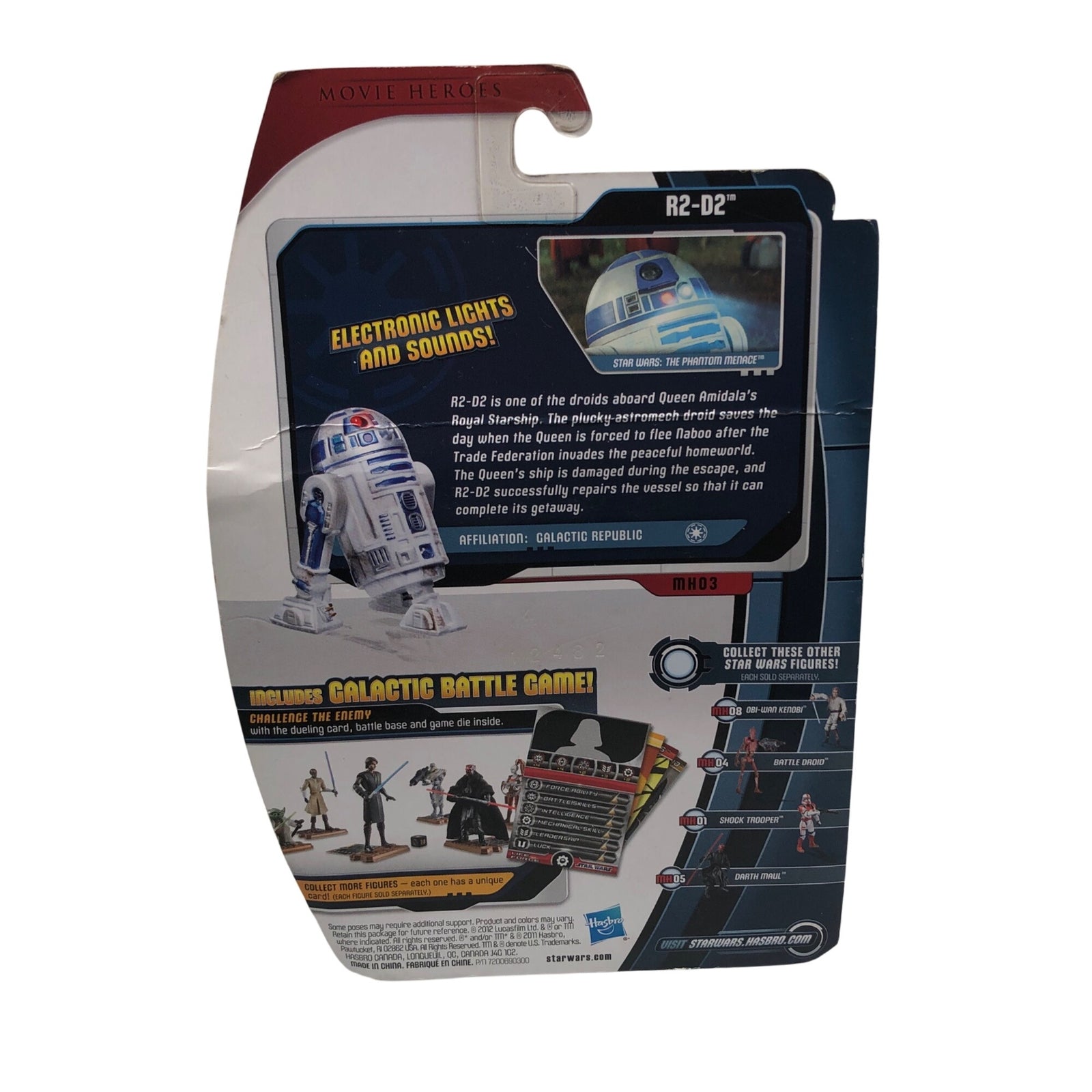 Star Wars R2-D2 Electronic Movie Heroes Collection MH03 w/ Galactic Battle Game