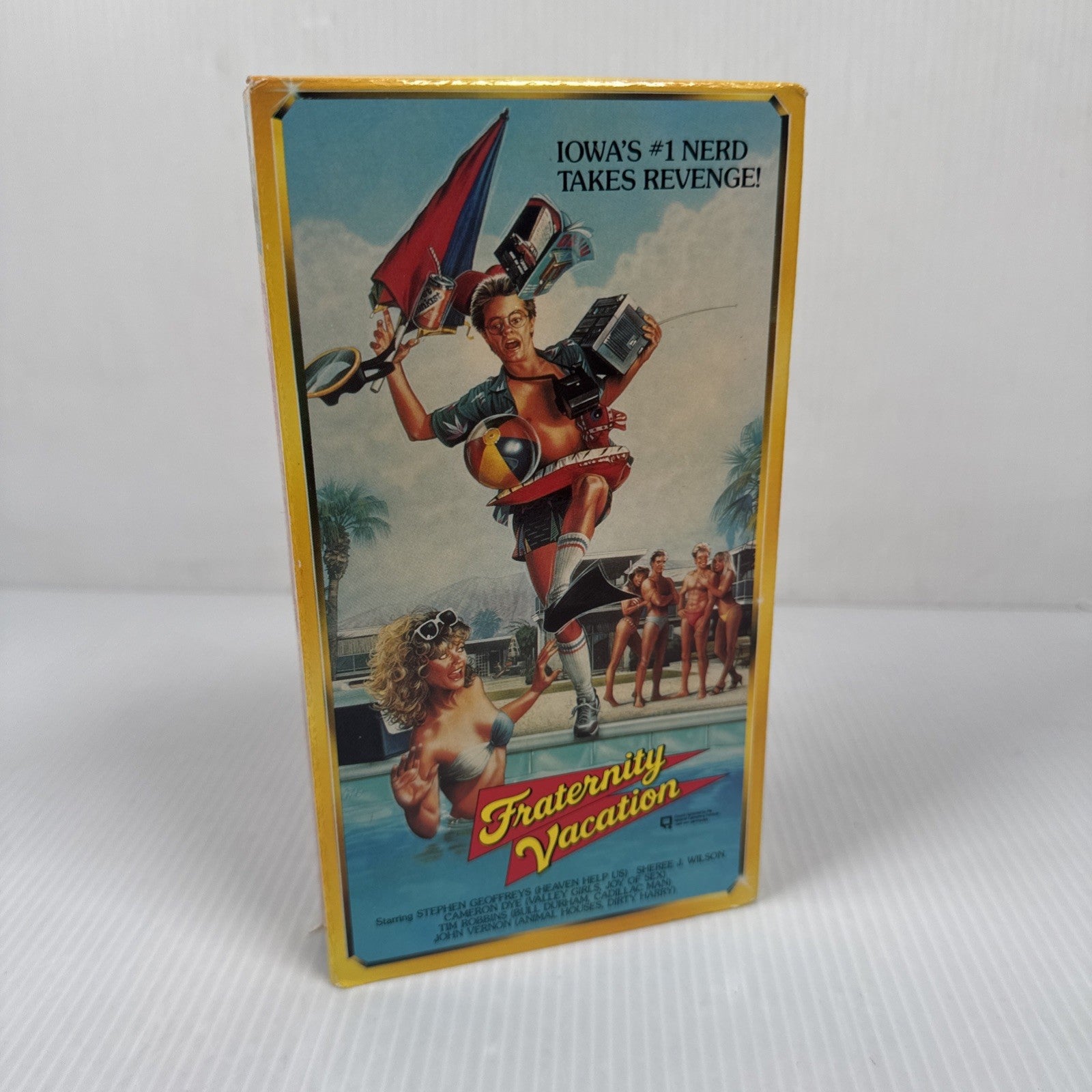 Fraternity Vacation VHS Video Tape Tim Robbins 1980s USA UP ALL NIGHT Vintage