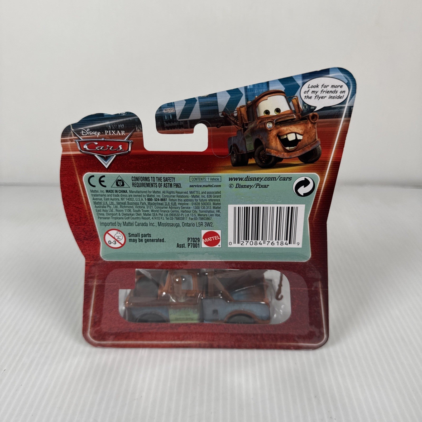 DISNEY PIXAR CARS MATER FINAL LAP SERIES #20 LOOK! MY EYES CHANGE! 2010 MATTEL