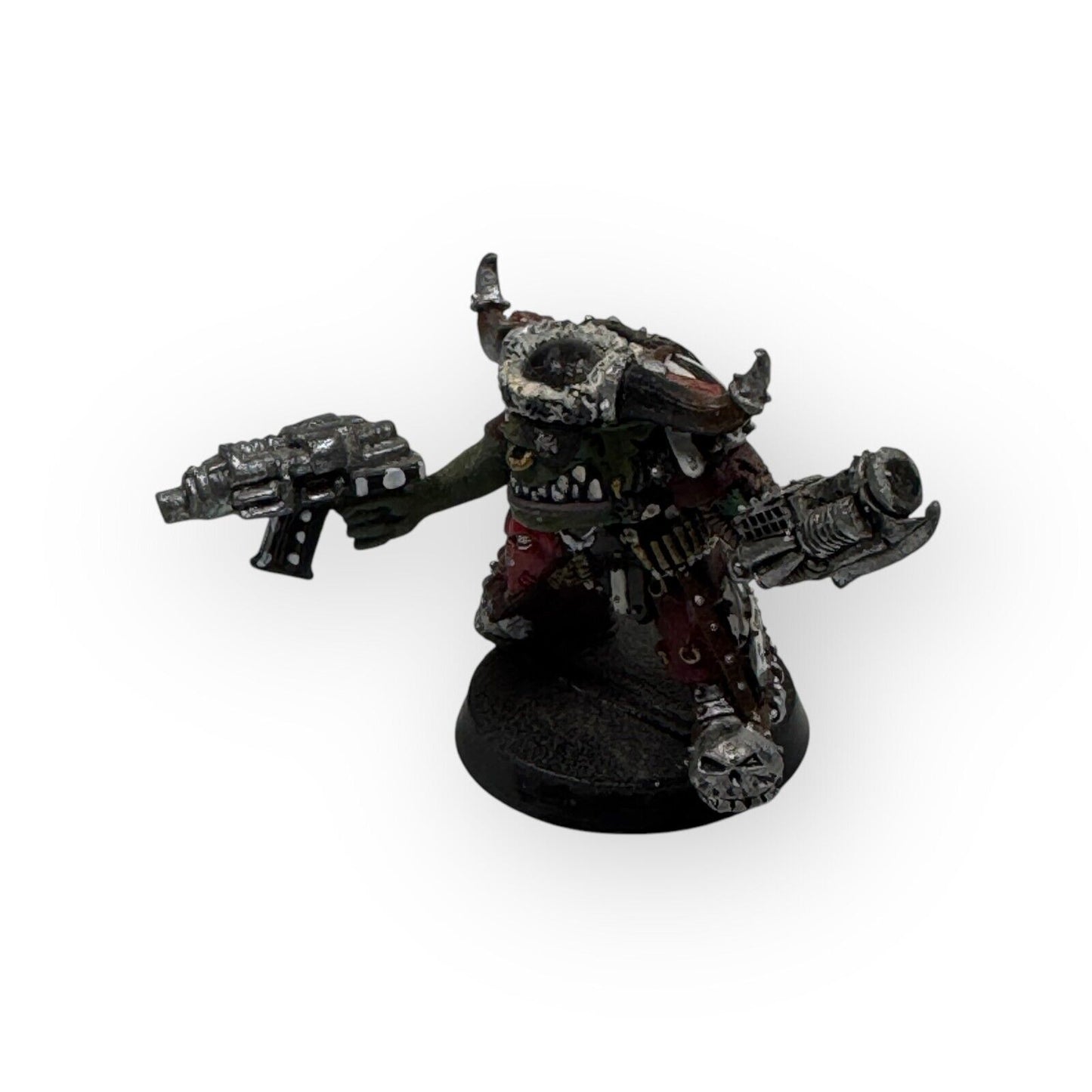 Warhammer 40K Rogue Trader Ork Goff Warboss OOP Miniature Assembled & Painted