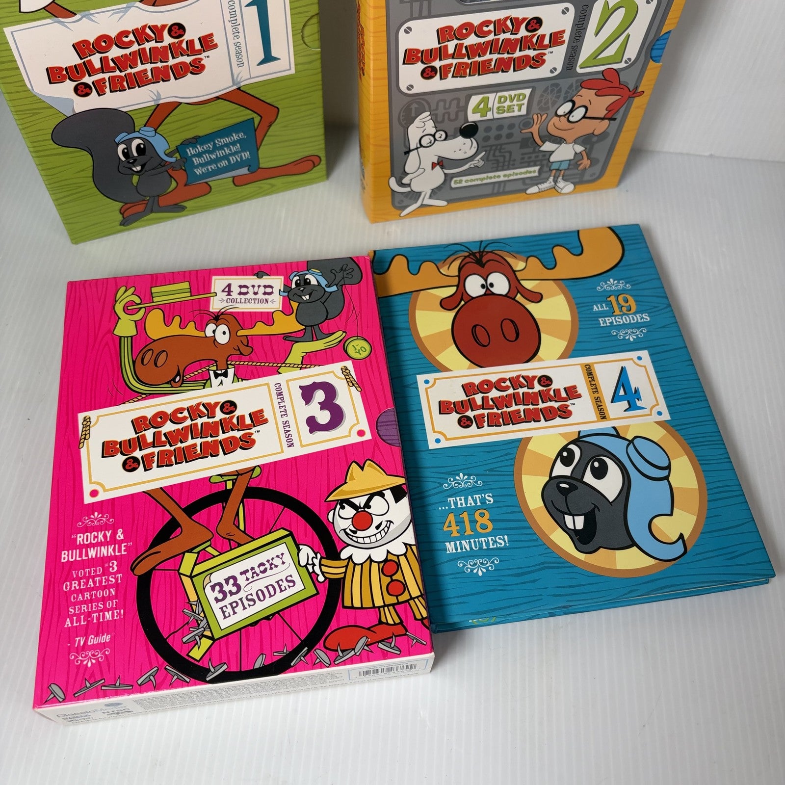 Rocky & Bullwinkle & Friends Series Seasons 1- 4 DVD Box Set Classic