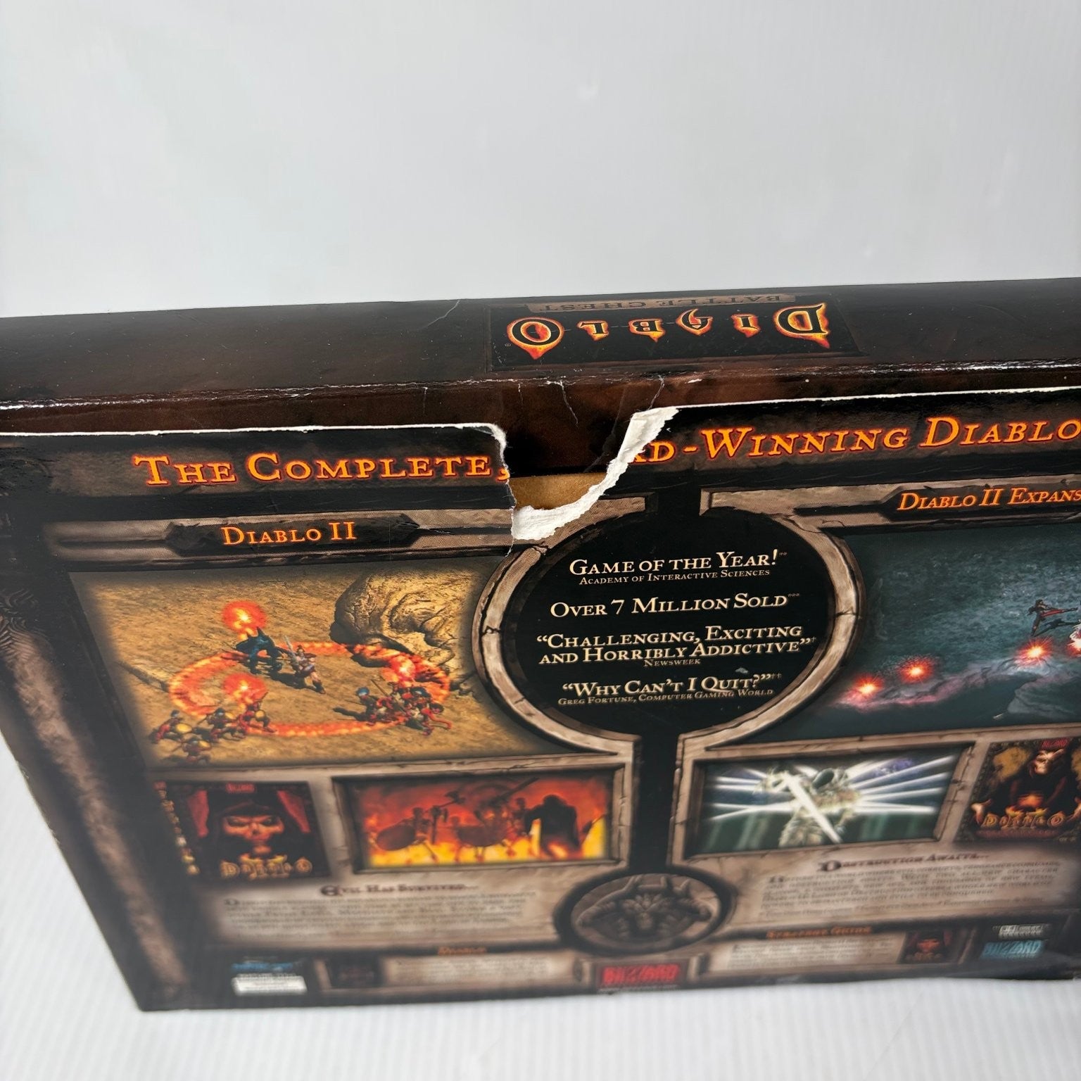 Diablo Battle Chest Big Box PC Video Game Blizzard Action RPG Complete