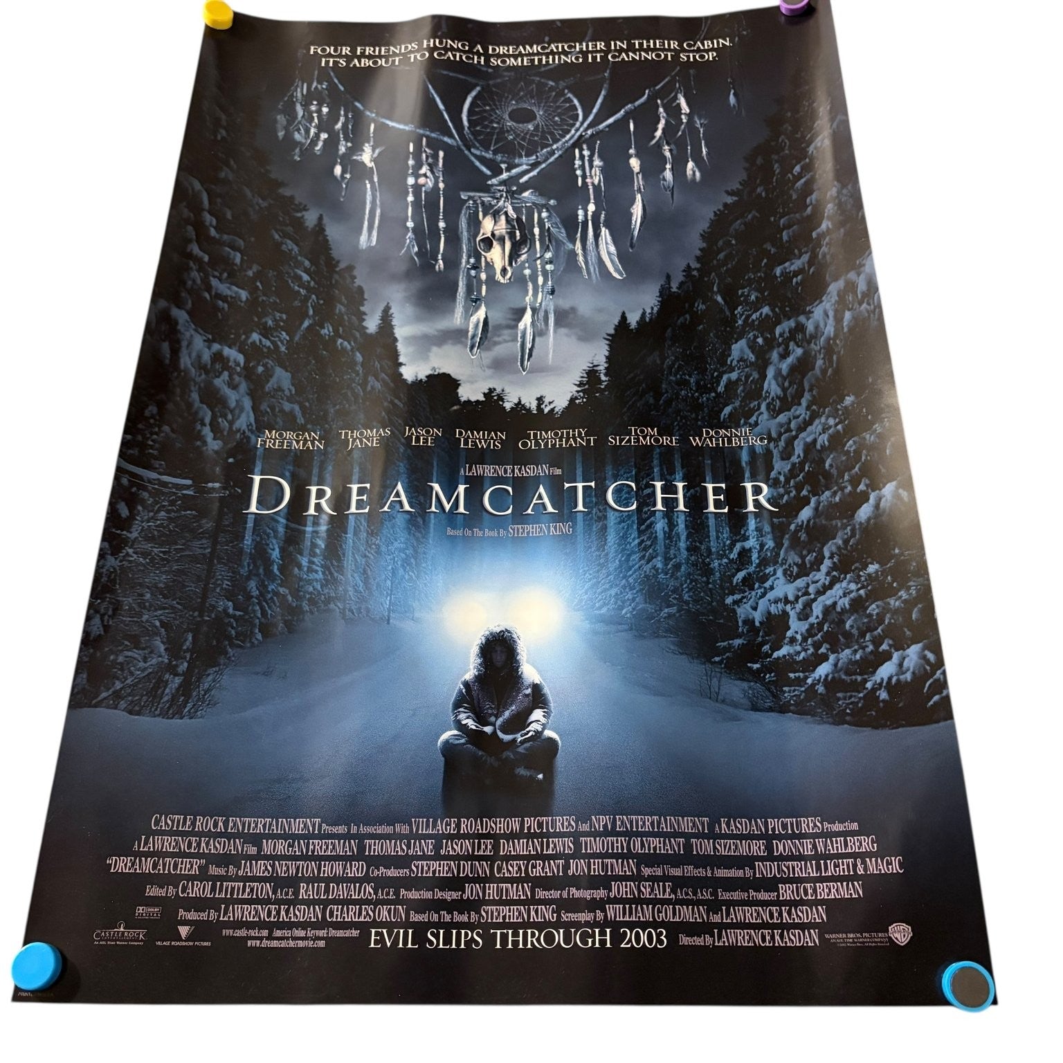 Vintage Dreamcatcher 2003 Promotional Movie Poster Stephen King Kasdan 25"x17"