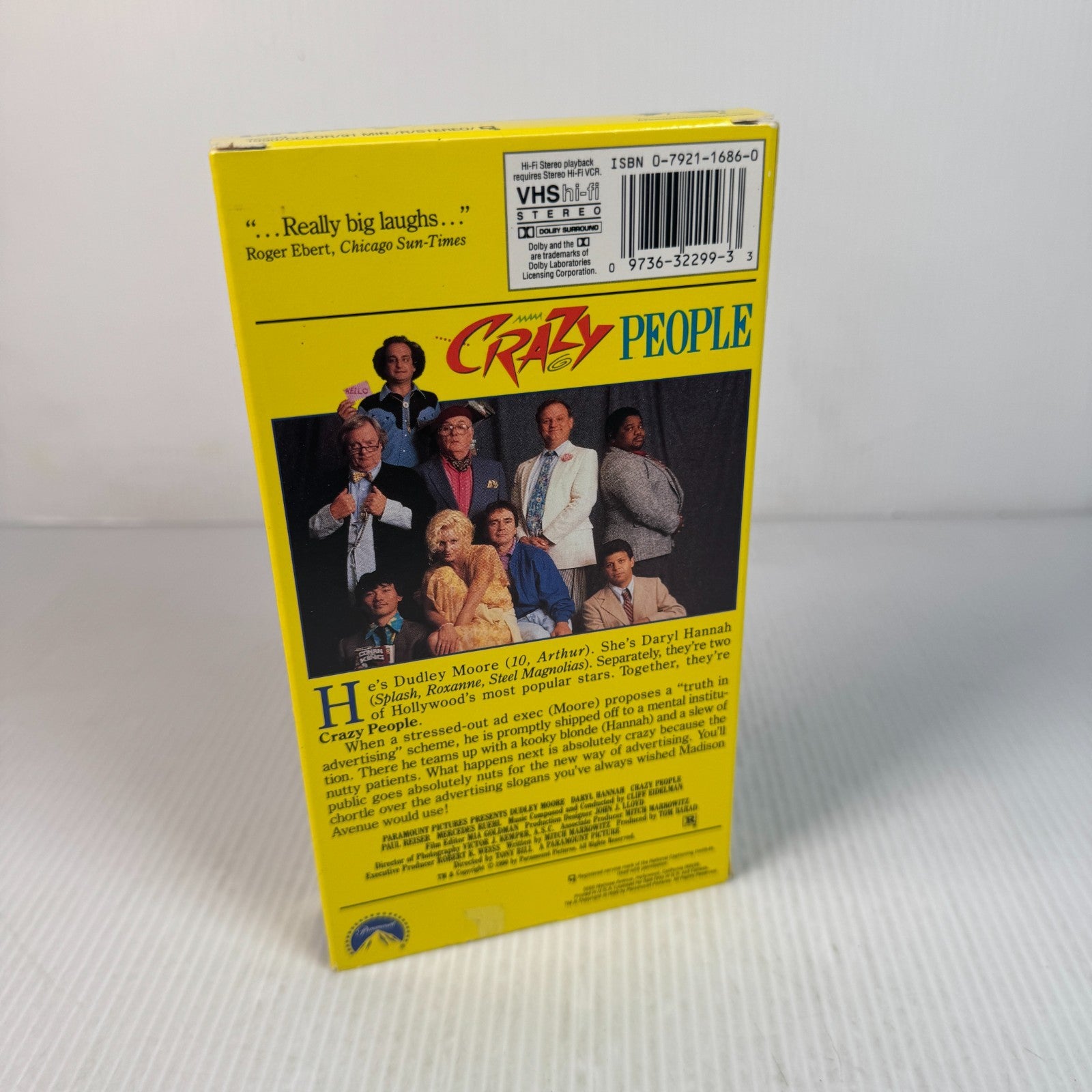 Crazy People Romantic Comedy VHS Tape Dudley Moore Daryl Hannah
