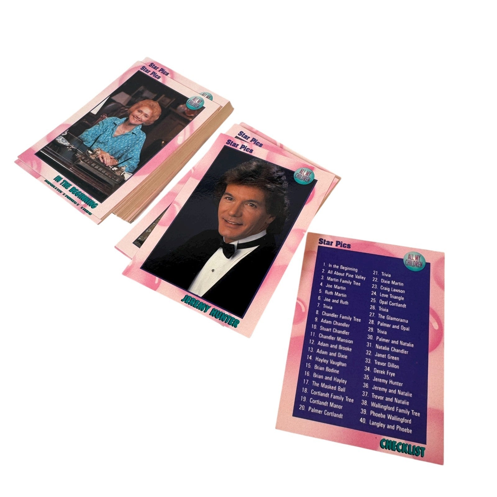 Star Pics All My Children Trading Cards Complete Base Set in Plastic Case