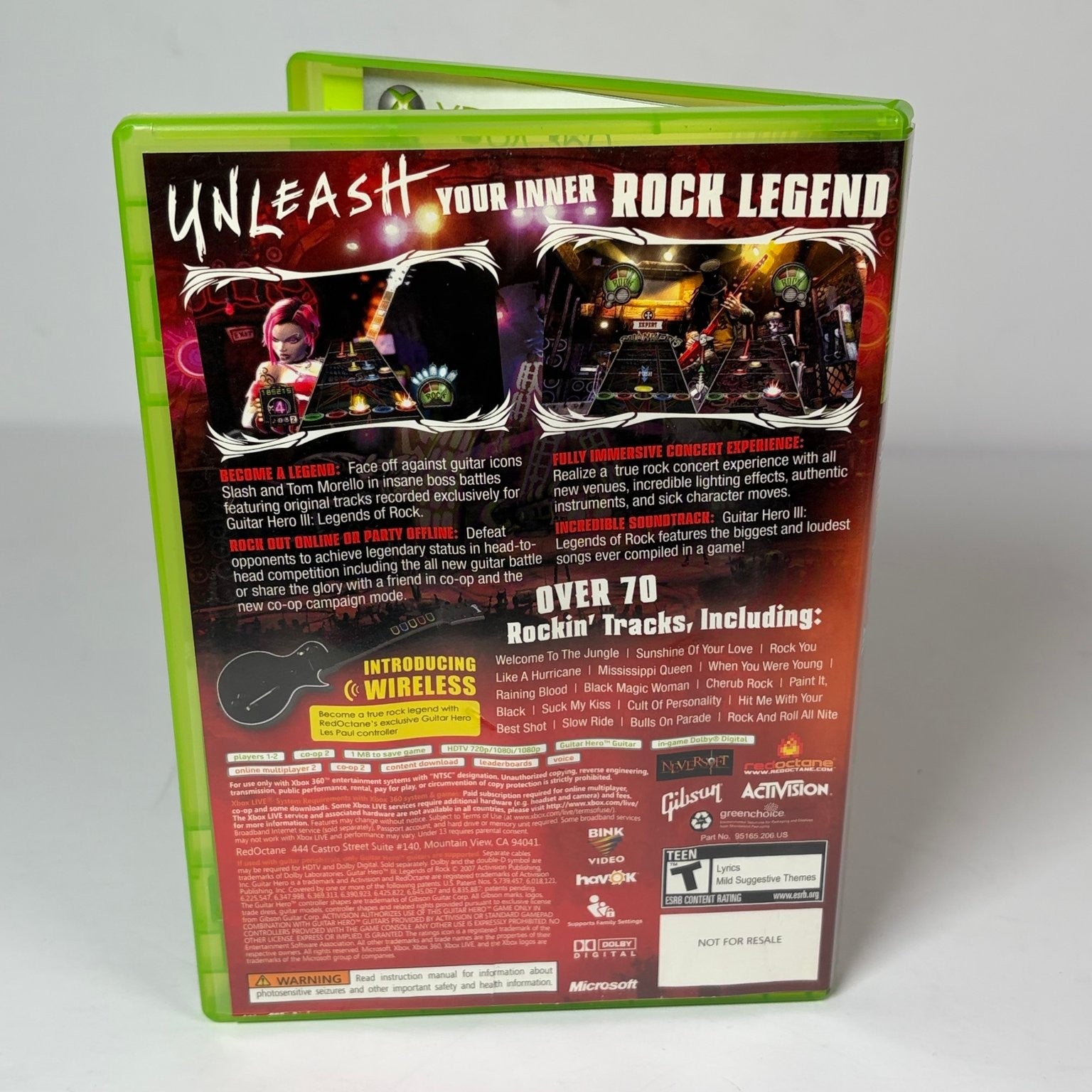 Guitar Hero III: Legends of Rock - Microsoft Xbox 360 - Complete w/ Manual