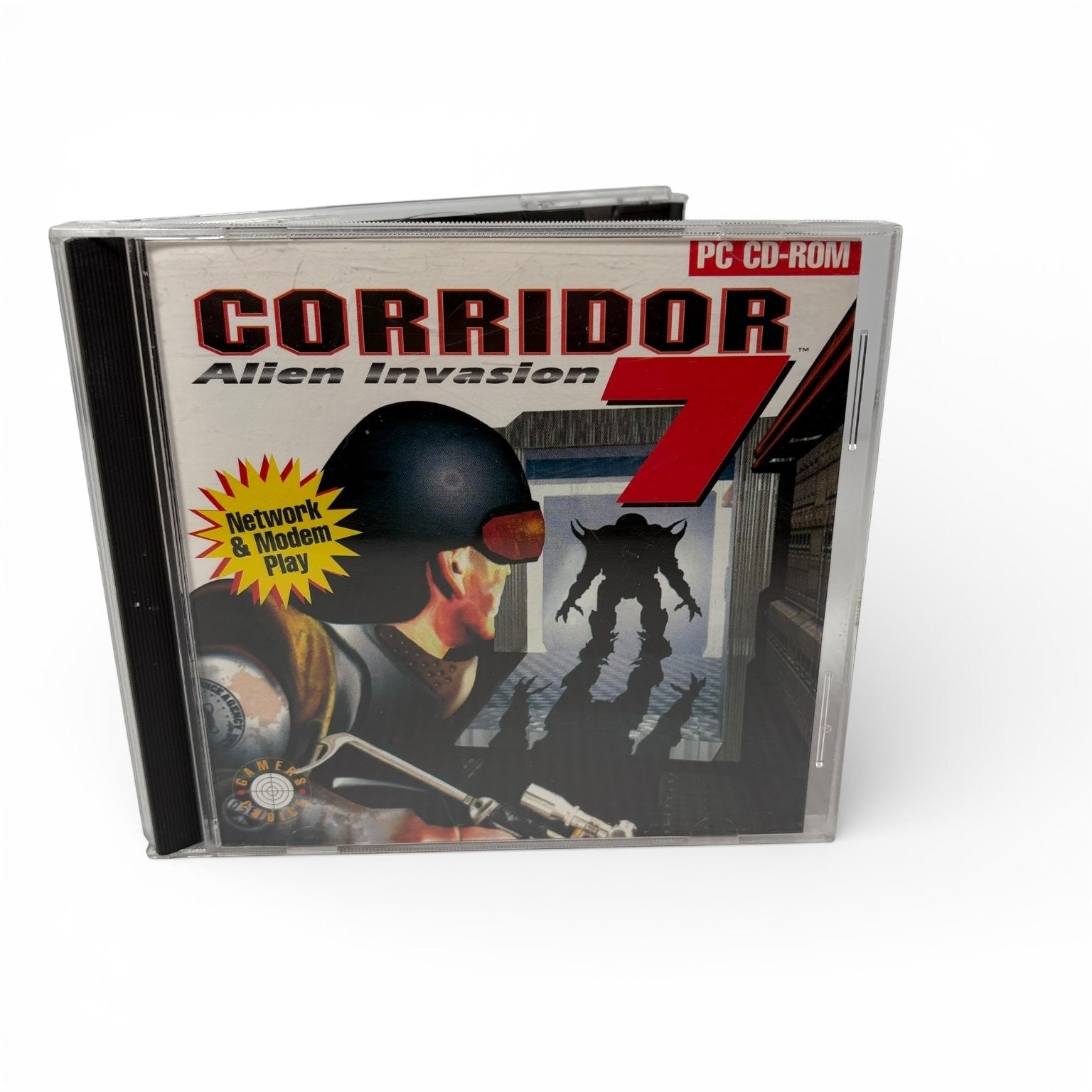 Corridor 7 Alien Invasion PC CD-ROM Video Game Multiplayer FPS