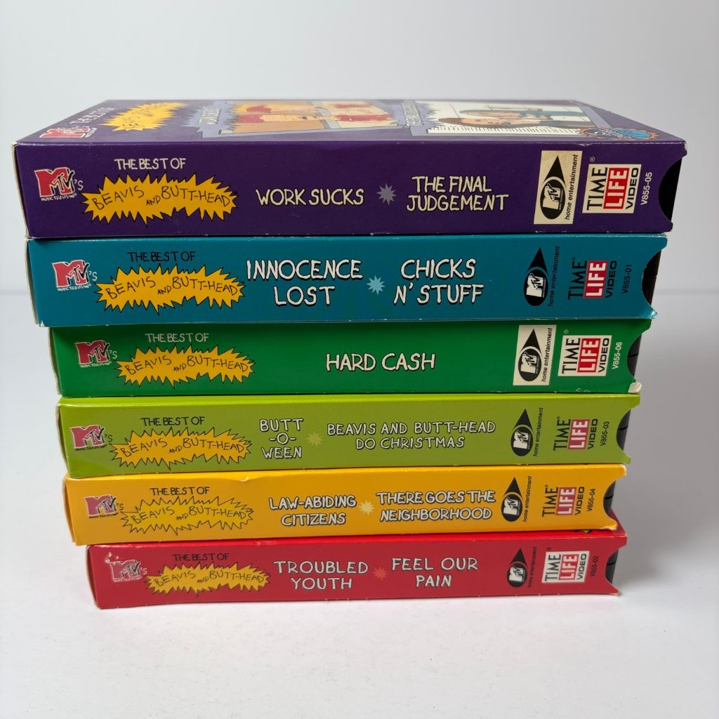 The Best of Beavis and Butt-Head VHS Complete Set of 6 MTV Time Life Mike Judge