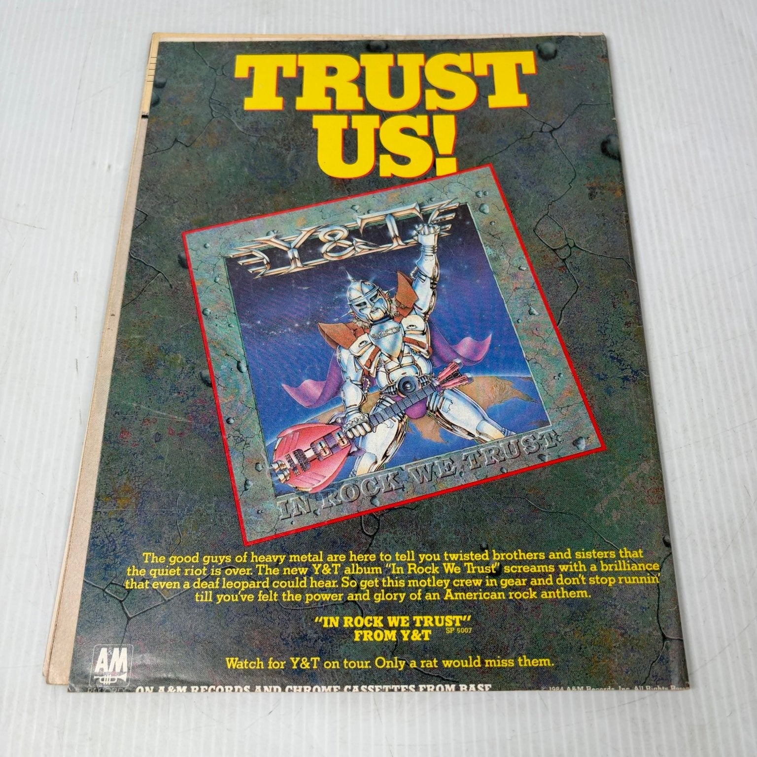 October September 1984 Michael Jackson David Lee Roth Magazine Poster
