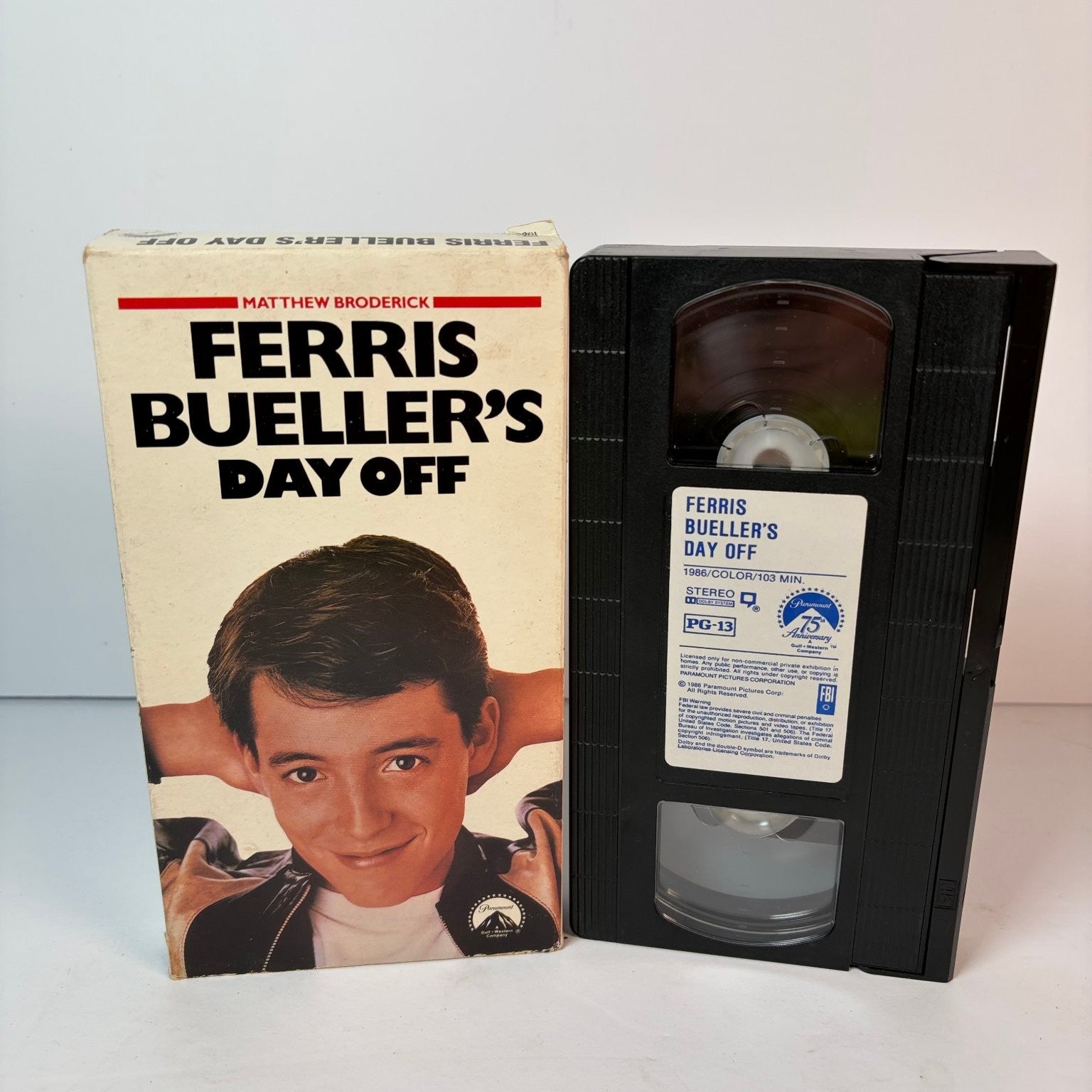 Ferris Bueller's Day Off VHS 1986 Comedy Matthew Broderick Paramount