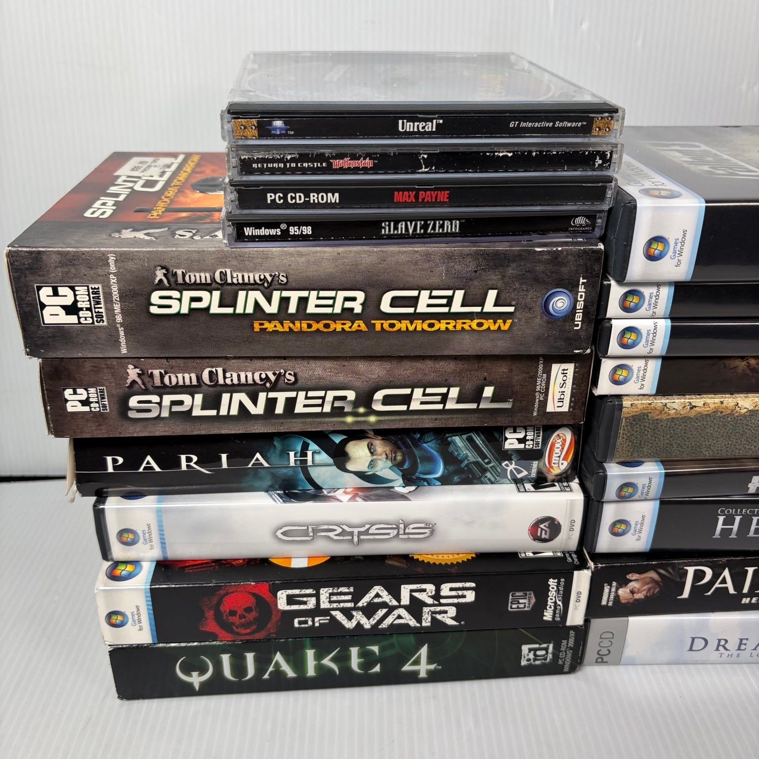 Lot of 19 Classic FPS PC Games Fallout 3 Painkiller Gears of War Quake 4 & More