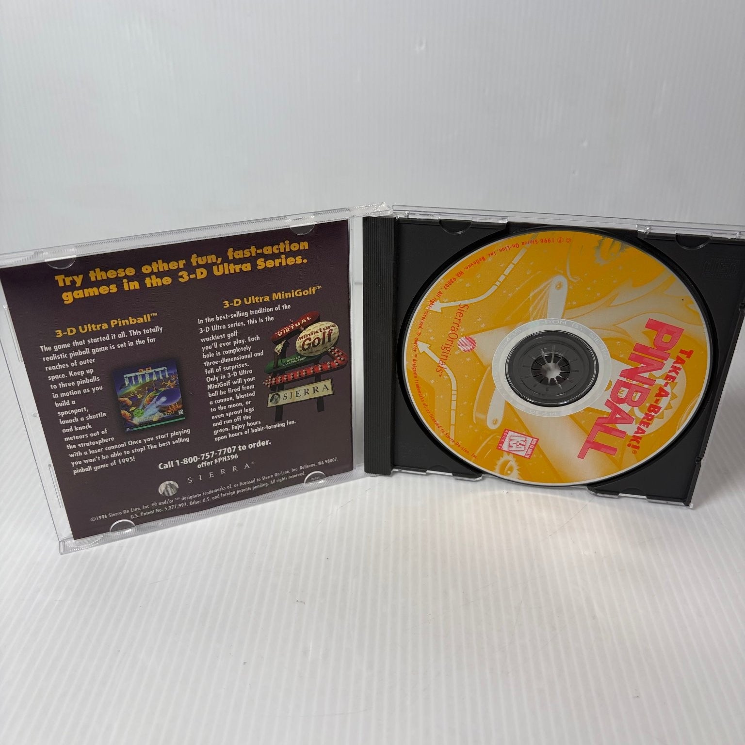Take-A-Break! Pinball For Windows Video Game PC CD-ROM Arcade