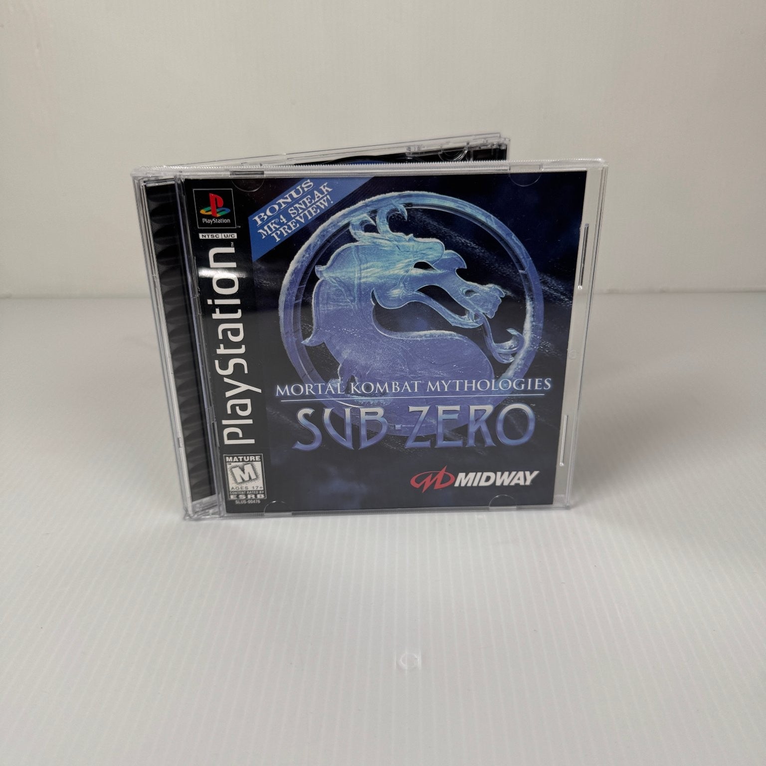 Mortal Kombat Mythologies Sub-Zero PlayStation PS1 Game Complete CIB Black Label