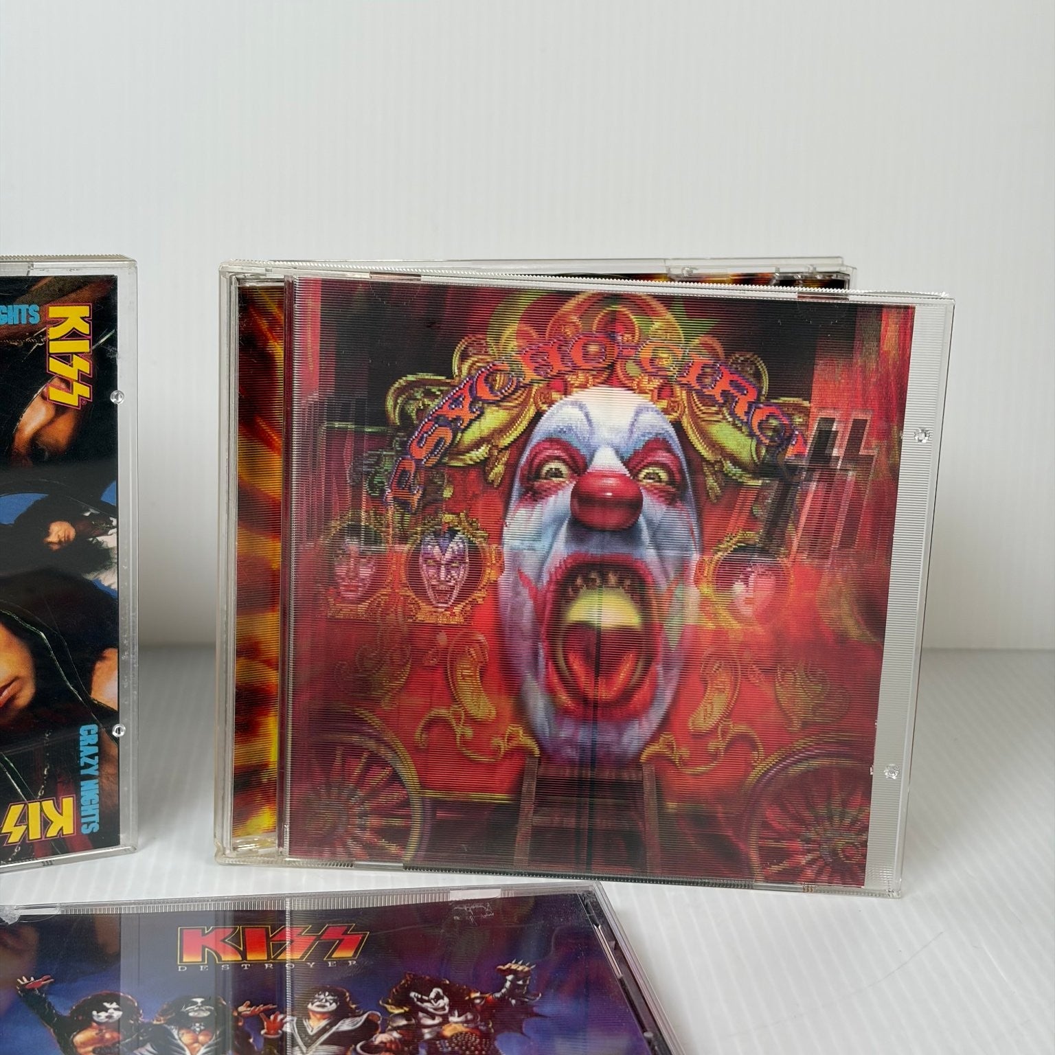 KISS CD Lot of 3 Crazy Nights, Destroyer, Psycho Circus Remastered Rock Metal