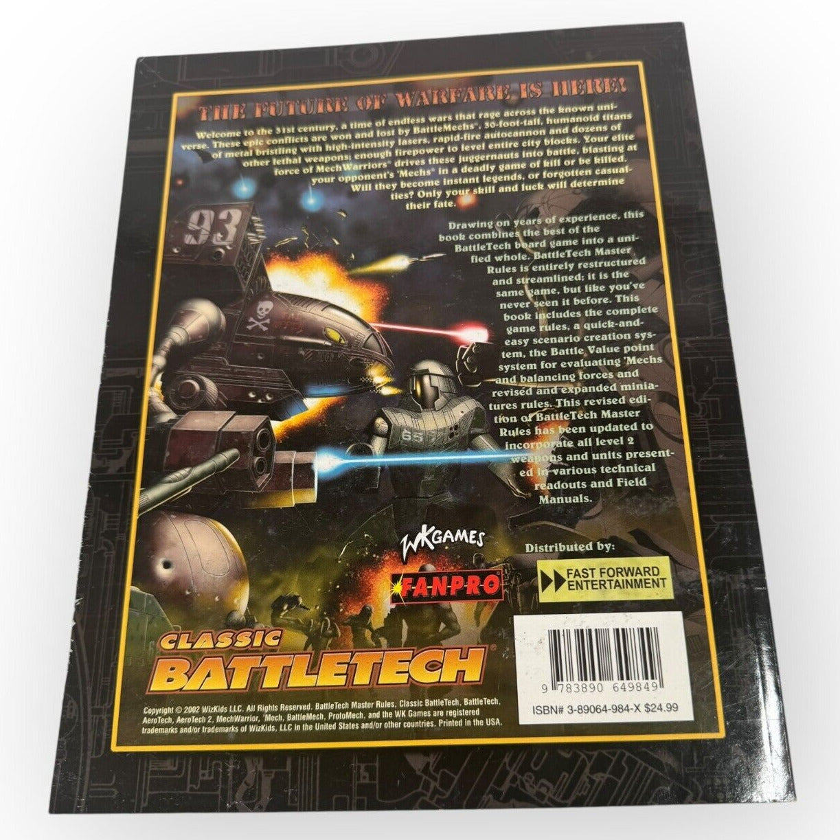 Classic Battletech Master Rules Revised Edition 10984 by WK Games & Fanpro