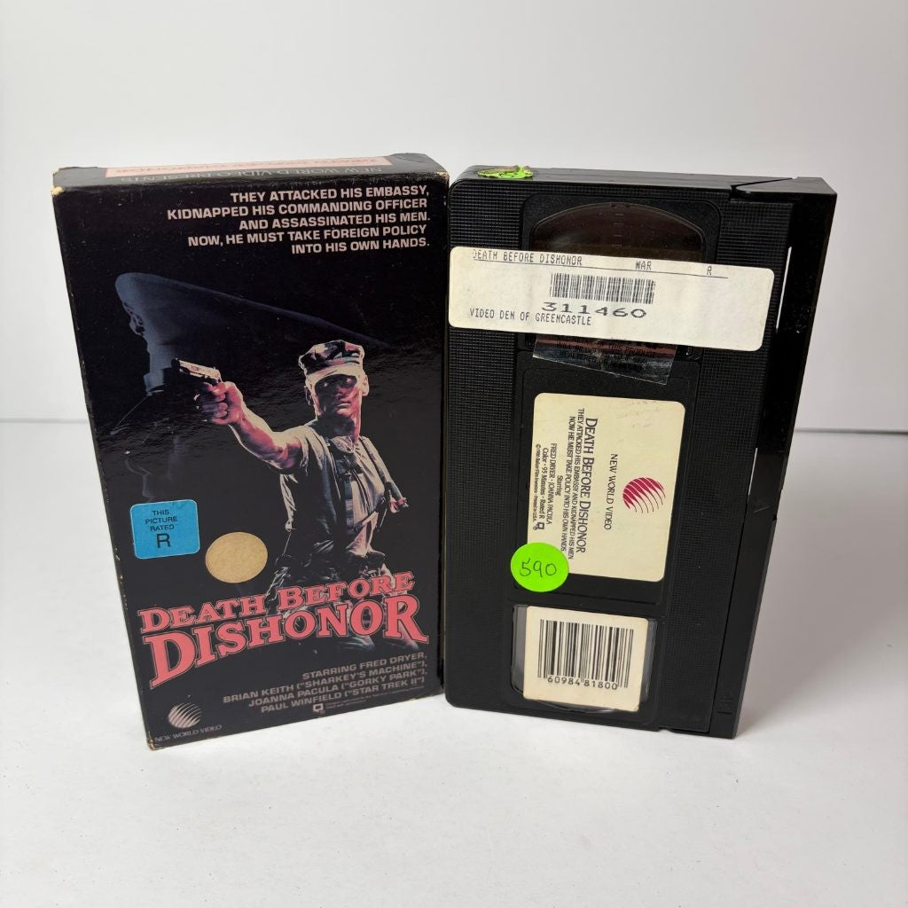 Death Before Dishonor VHS 1987 New World Video Fred Dryer Action Ex-Rental