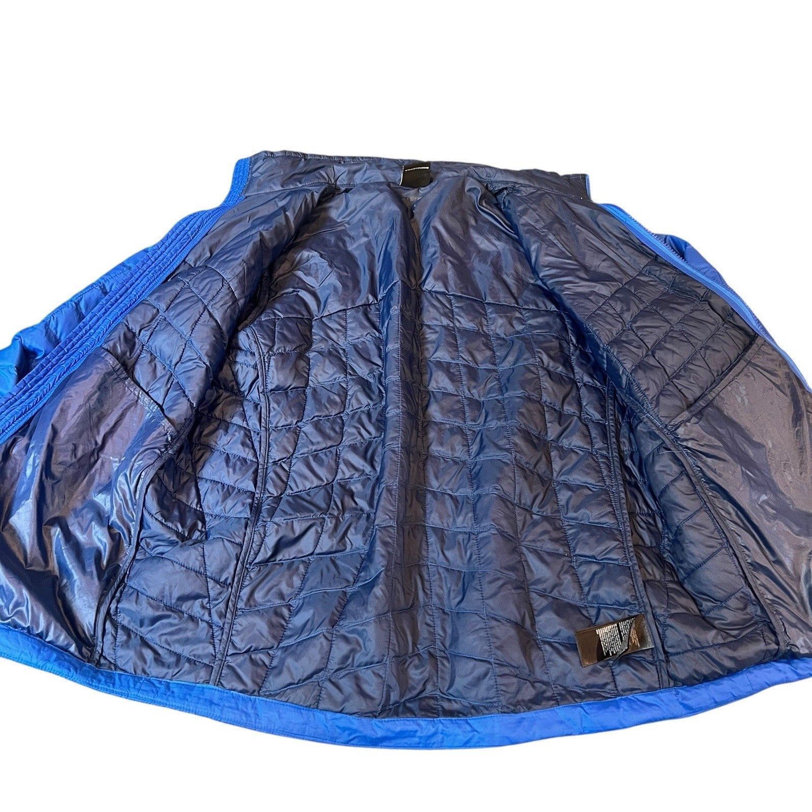 The North Face Thermoball Puffer Jacket Full Zip Blue Boys Size XL