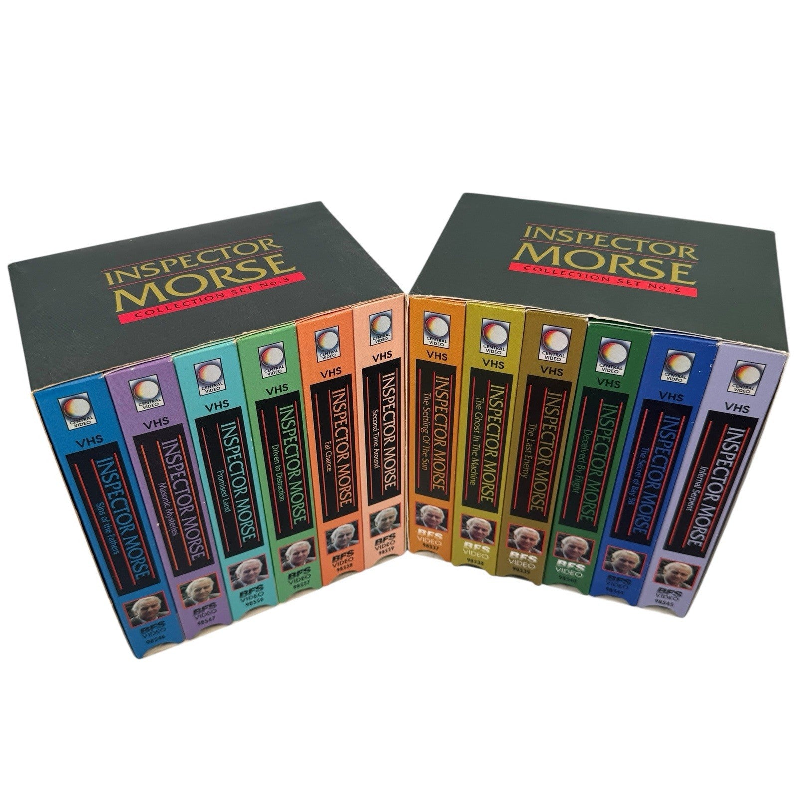 Lot Of 2 Inspector Morse British Detective Mystery VHS Sets #2 & #3