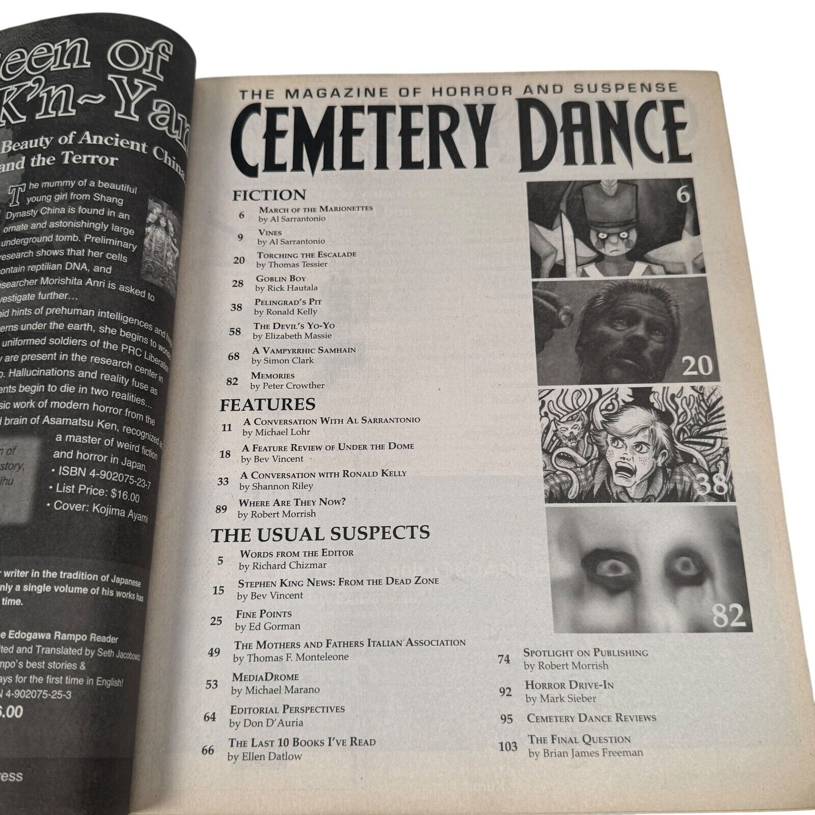 Cemetery Dance Magazine 2010 Issue #63 Stephen King's Under The Dome No Label VG