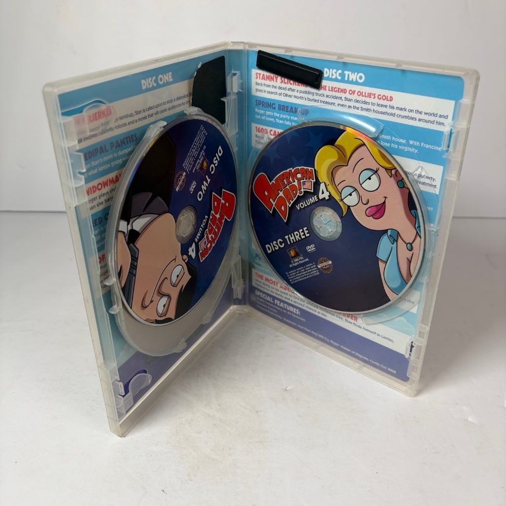 American Dad Volume 4 DVD 3-Disc Set Seth MacFarlane