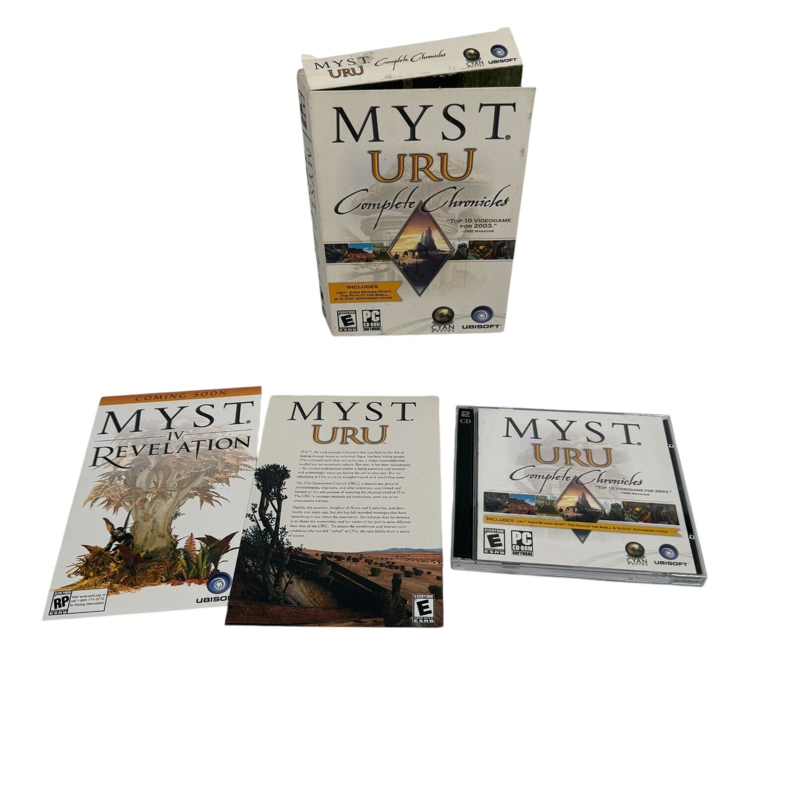 Myst Complete Collection of 6 Games I-V and Uru with Expansions for PC