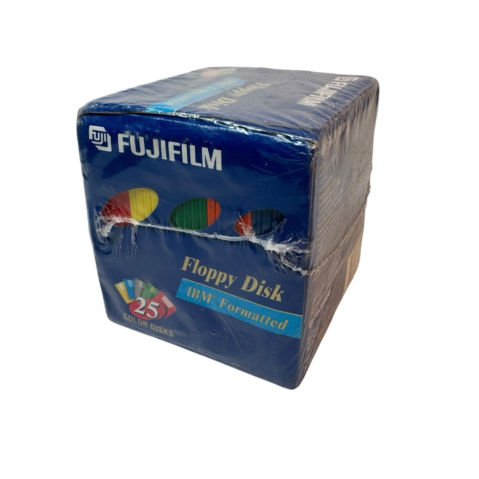Fuji Fujifilm 3.5" Floppy Disks IBM Formatted 25 Pack Color High Density NOS