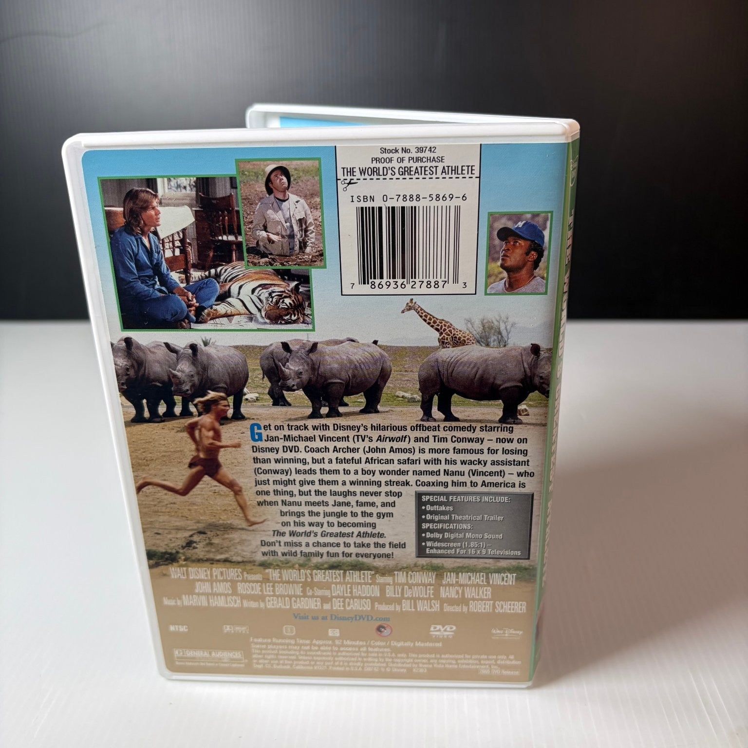 The World's Greatest Athlete DVD 1973 Disney Film Classic Jan-Michael Vincent