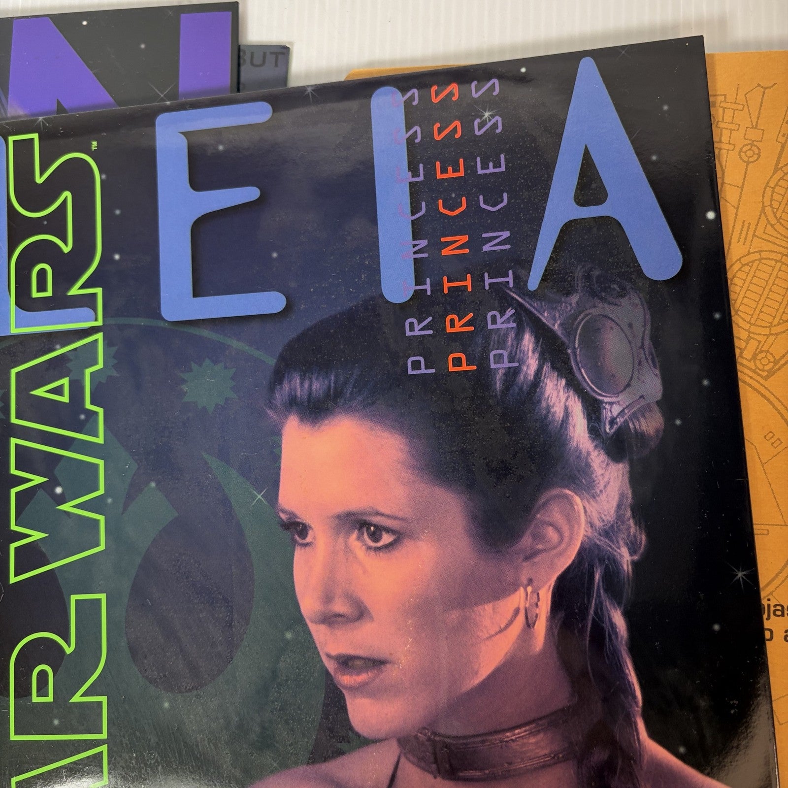 Vintage Lot of 4 Star Wars 1996 School Folders & Notebook Leia Han Solo Darth