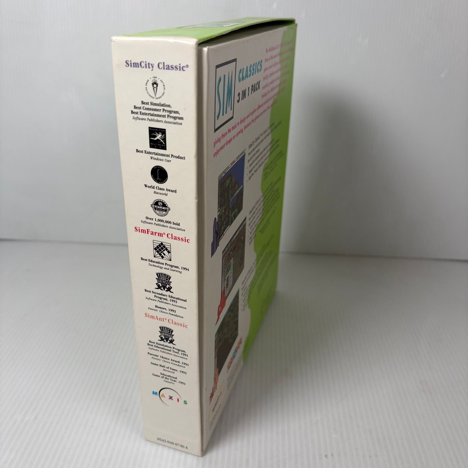 Sim Classics 3 In 1 Pack PC Windows Mac Big Box PC Game SimCity SimFarm SimAnt