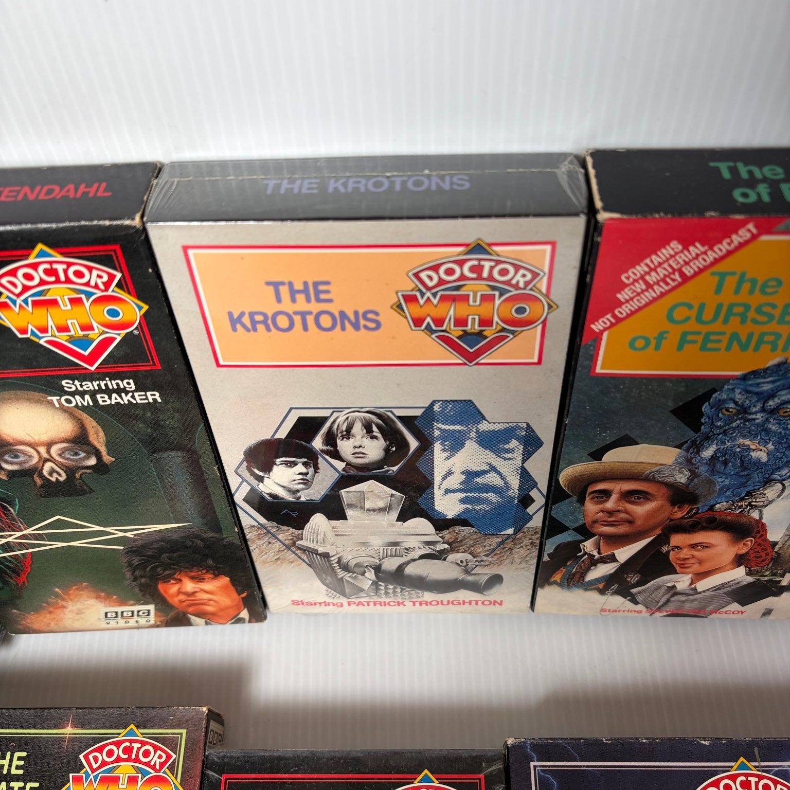 Doctor Who Vintage VHS Mixed Lot of 12 w/ Some Sealed E-Space Trilogy Sci-Fi
