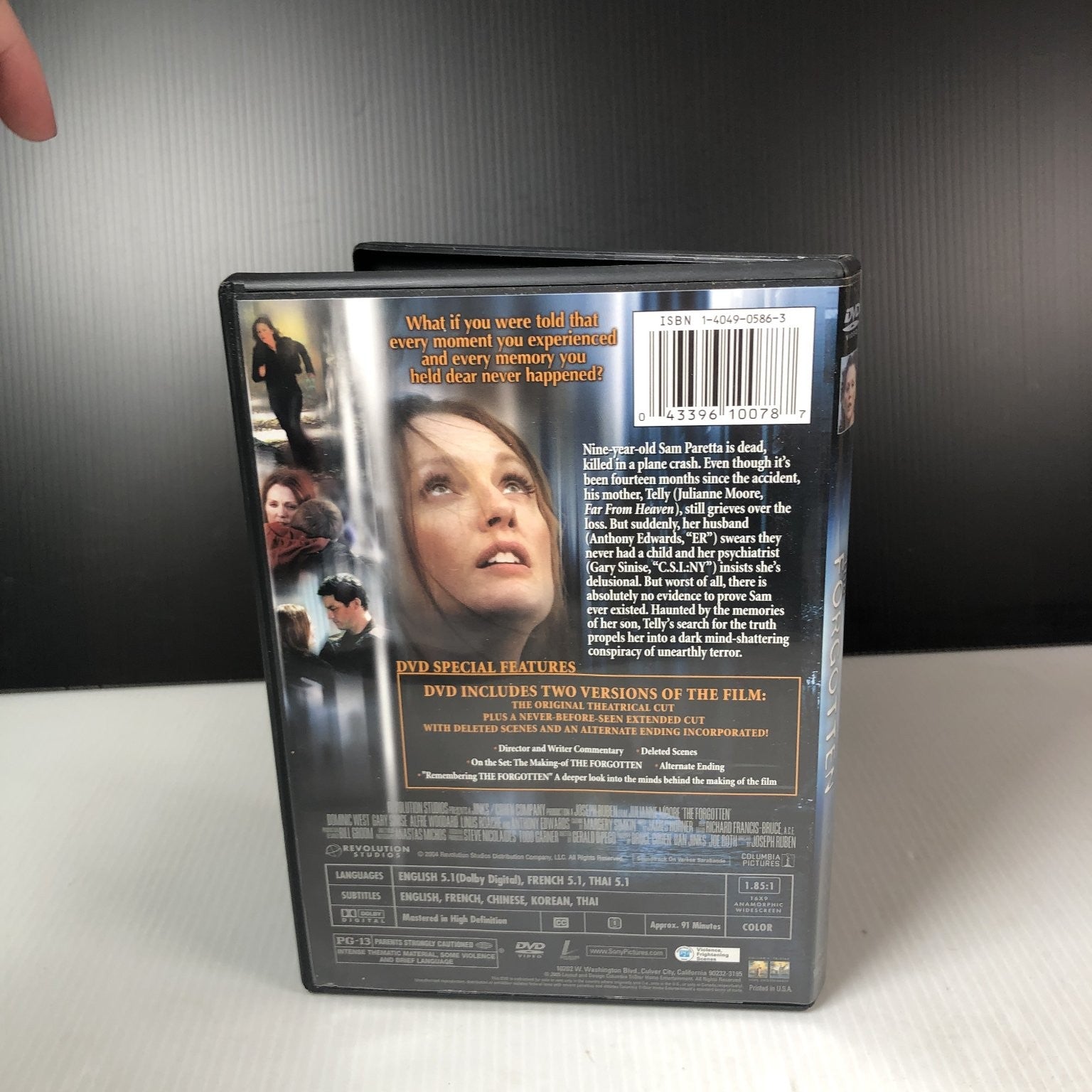 The Forgotten DVD 2004 Special Edition Julianne Moore Director's Cut