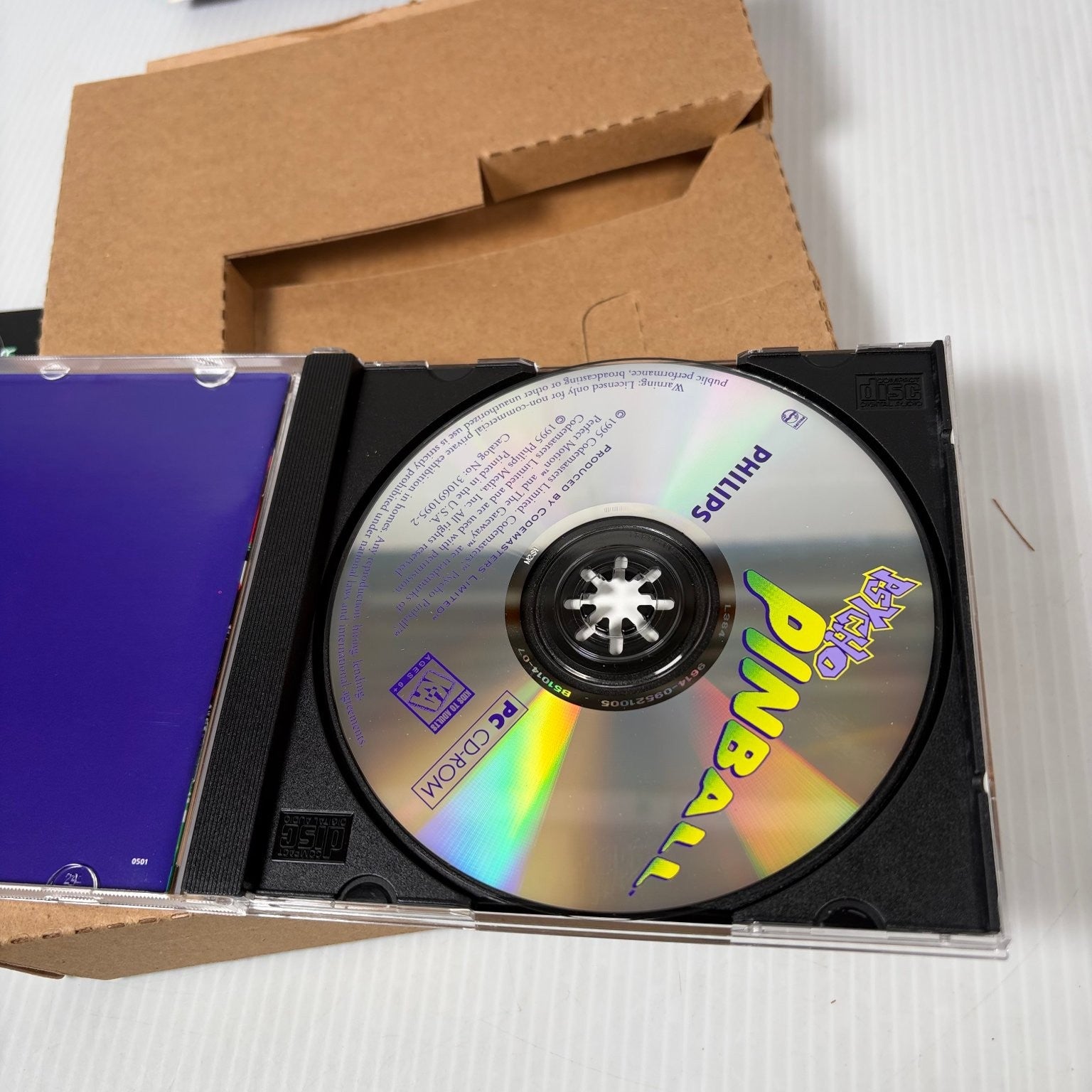 Psycho Pinball Big Box PC CD-ROM Video Game Retro Classic Pinball Complete