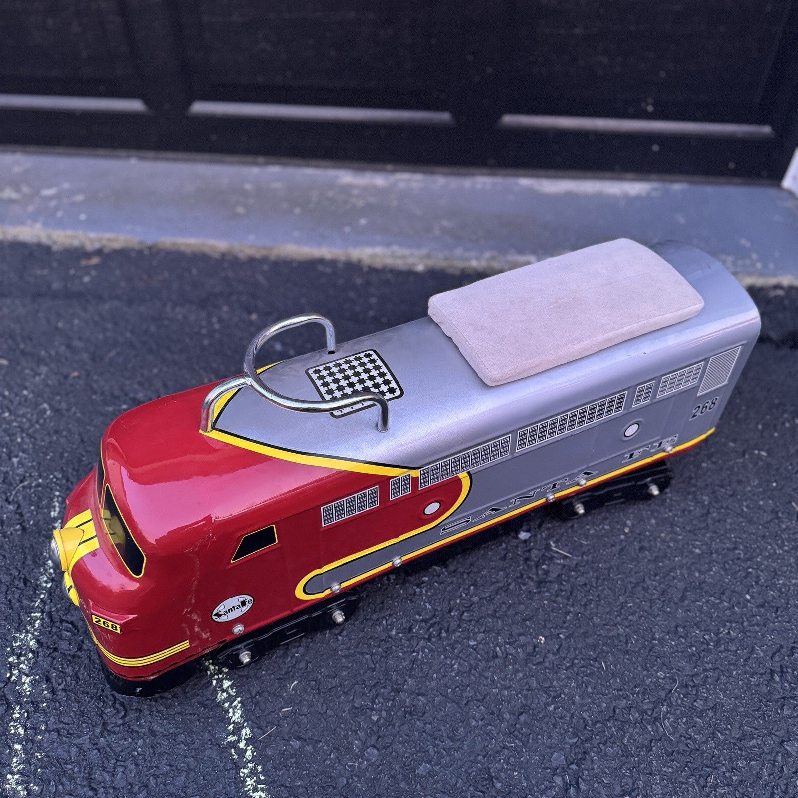 Santa Fe Toddler Ride On Train By Morgan Cycle w/ Seat Cushion Discontinued