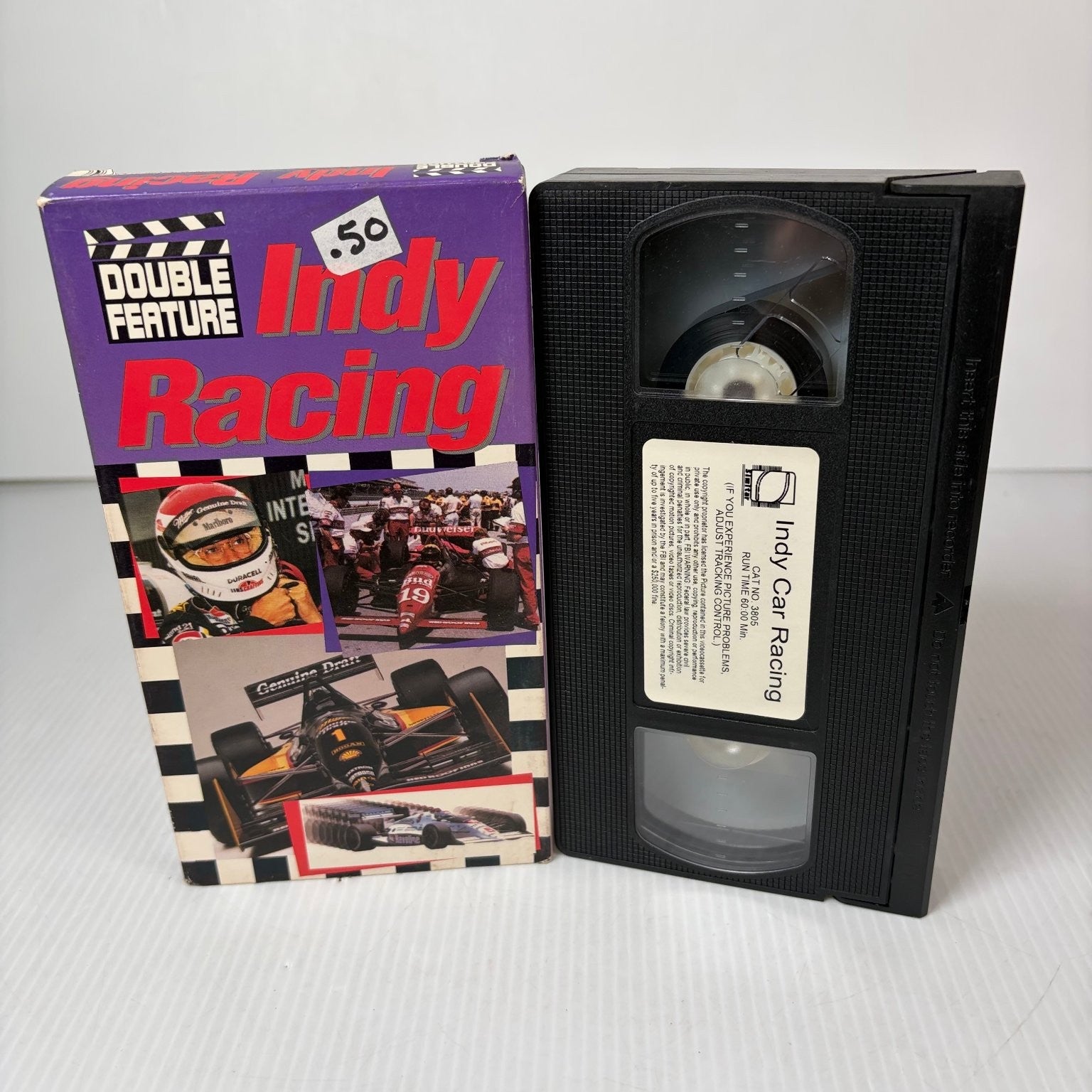 Indy Racing VHS Double Feature The Andretti Story Bobby Rahal Racing