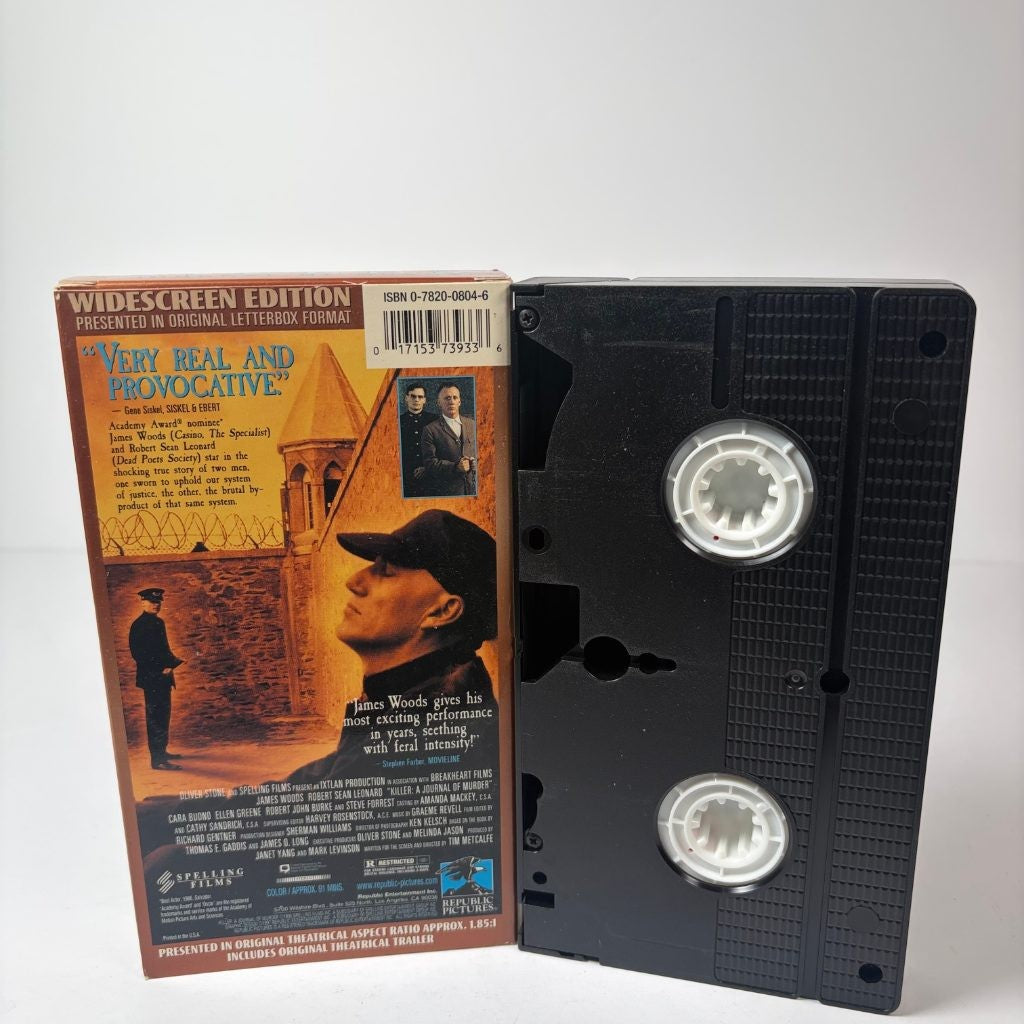 Killer A Journal of Murder VHS James Woods Widescreen Edition Republic Pictures