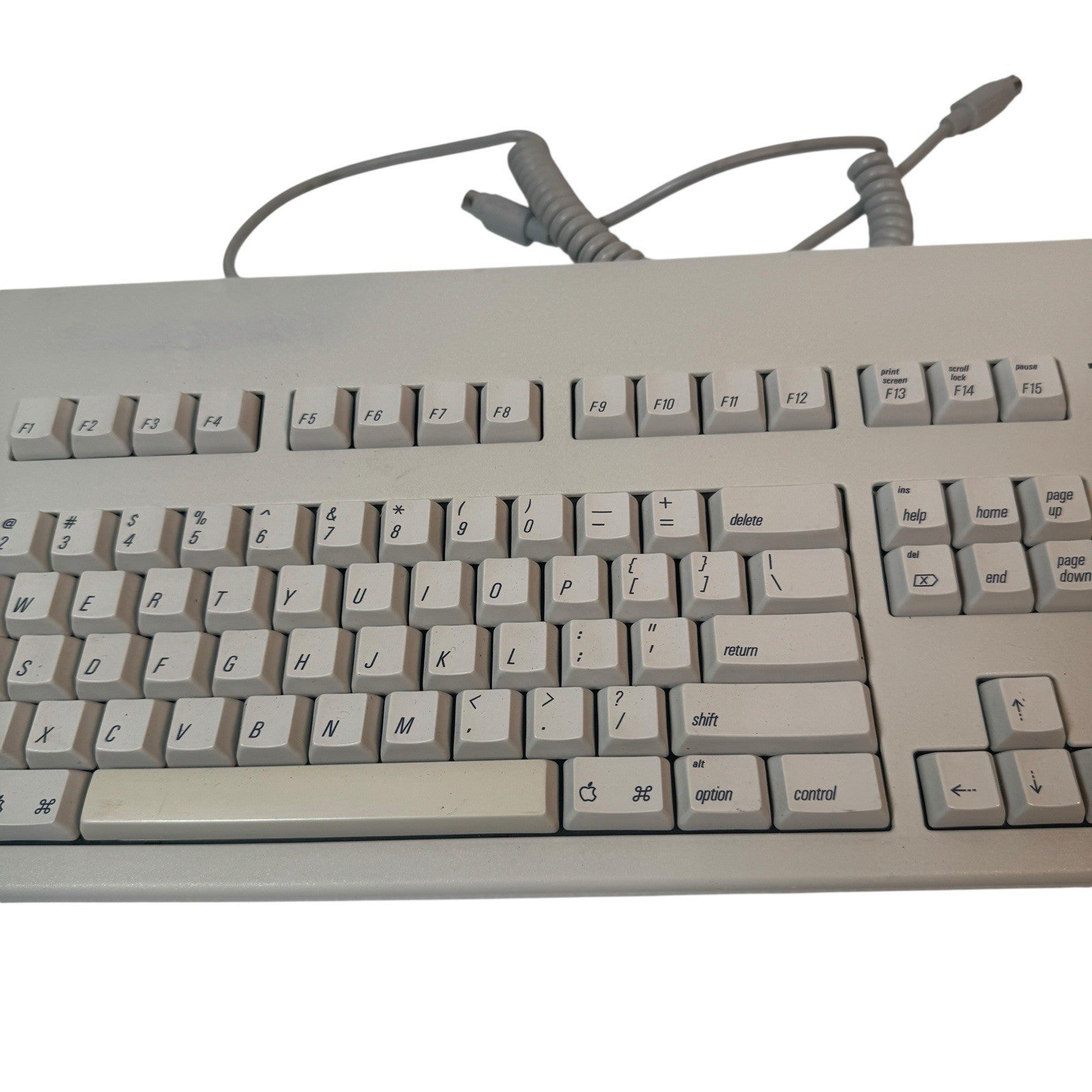Vintage Apple Extended Keyboard II M3501 Mechanical ADB White Alps with Cable