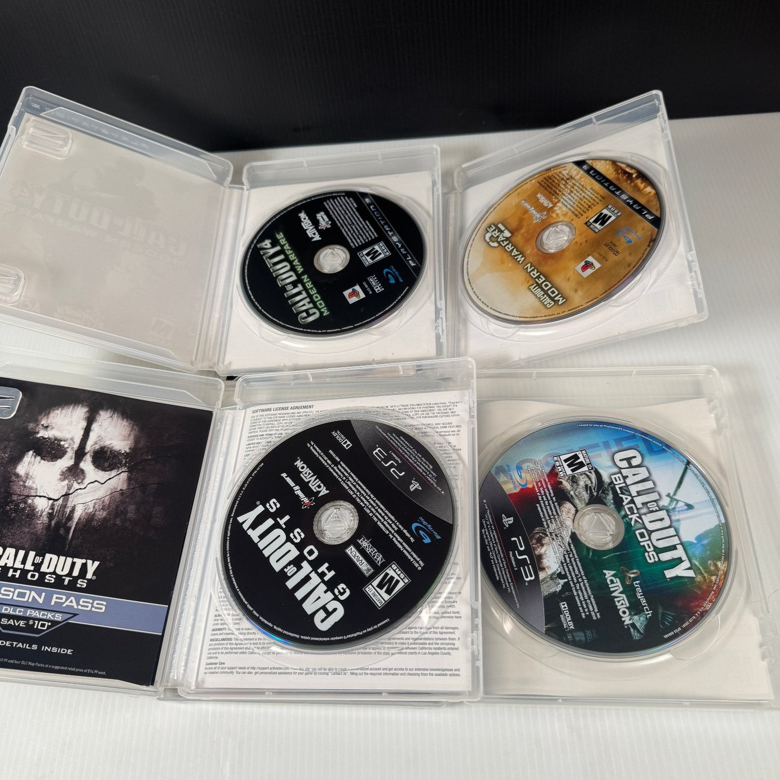 Call of Duty 4-Pack Modern Warfare 1 & 2, Black Ops, Ghosts Playstation 3