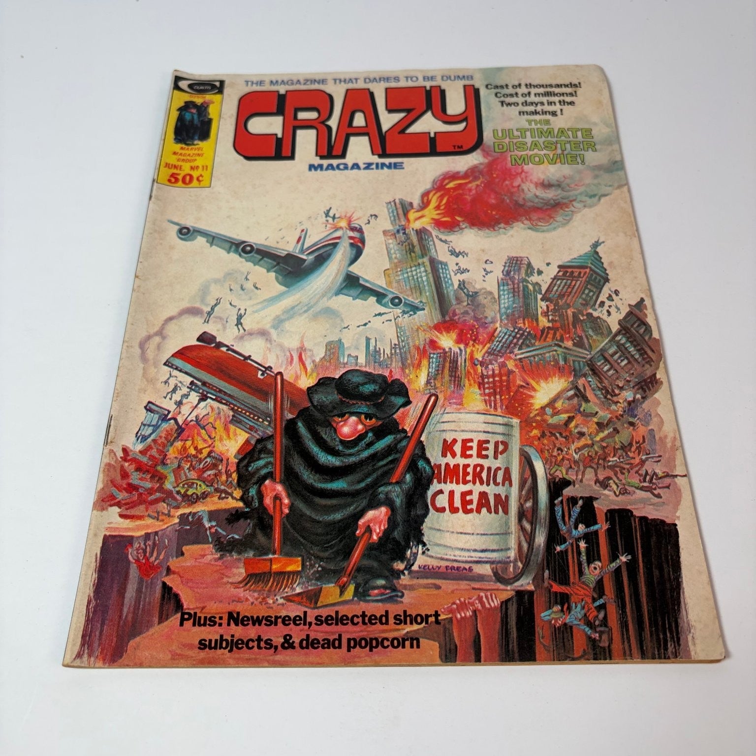 Crazy Magazine June 1975 Ultimate Disaster Movie Kelly Freas Artwork