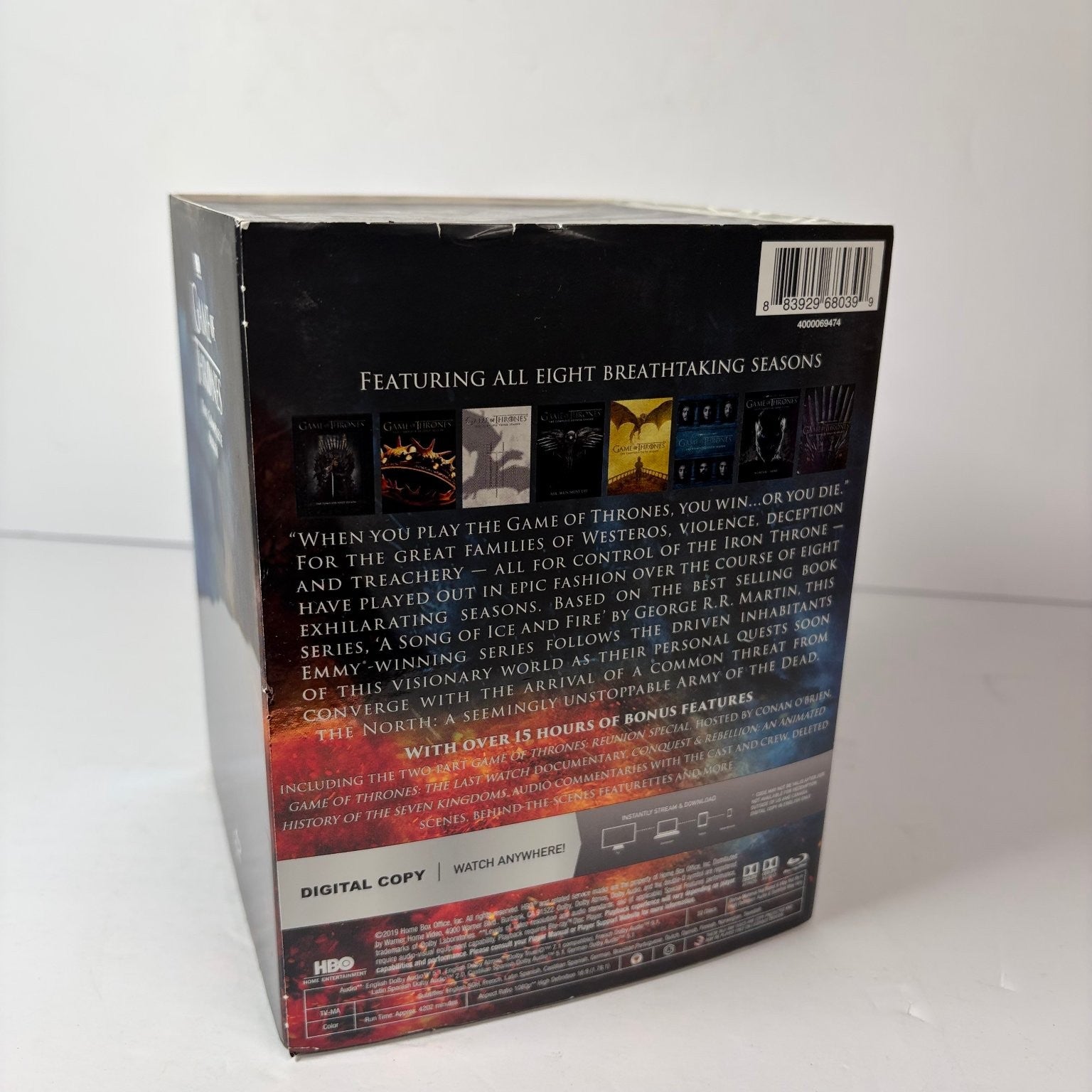 Game of Thrones The Complete Series Blu-ray 2019 Digital Copy Box Set