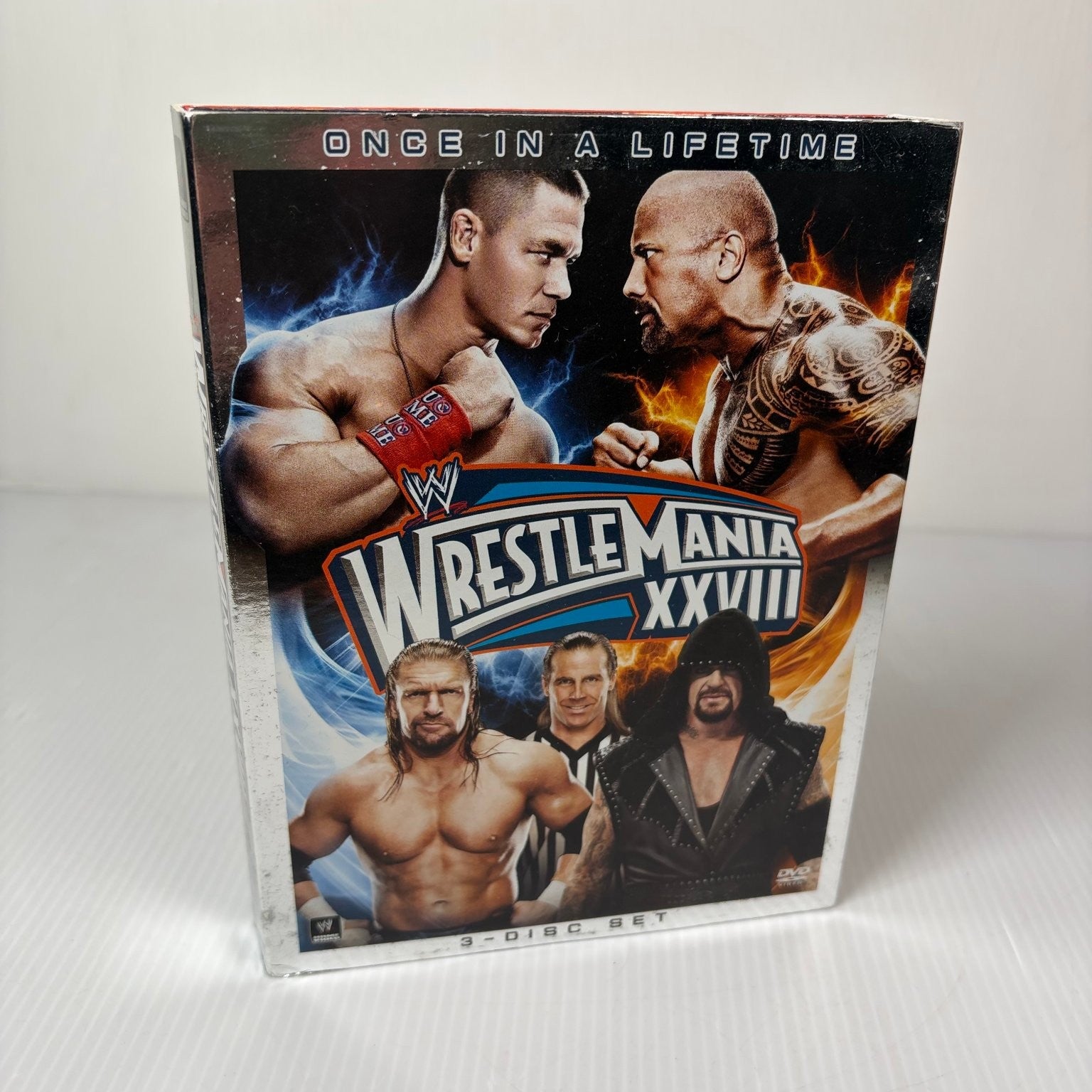 WWE WrestleMania XXVIII DVD 2012 3-Disc Set The Rock John Cena Undertaker