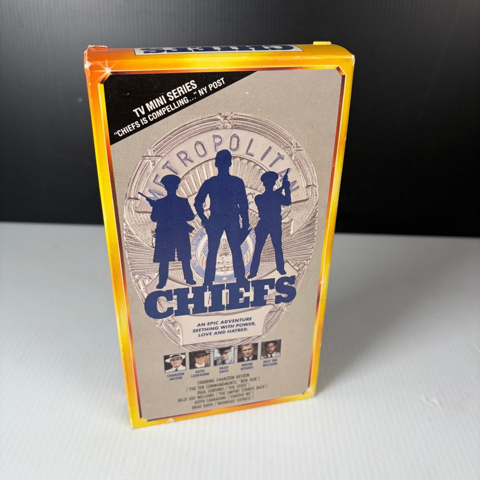 Chiefs VHS 1990 Action TV Mini Series Original Release R&G Video