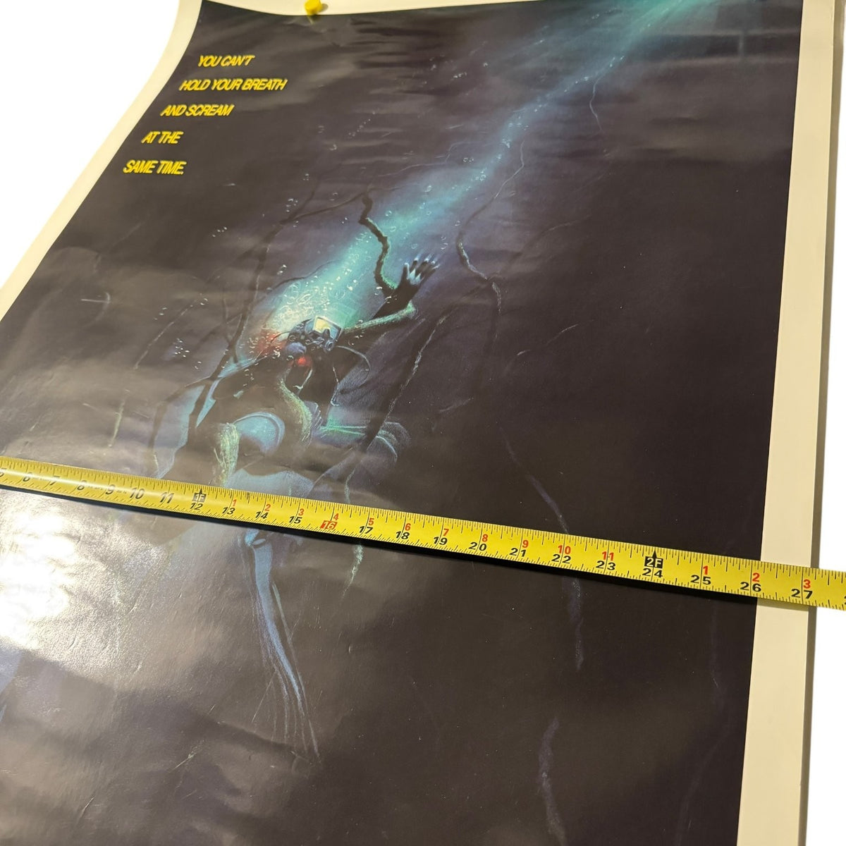 Vintage Endless Descent 1989 One-Sheet Movie Poster Horror Suspense 27"x41"