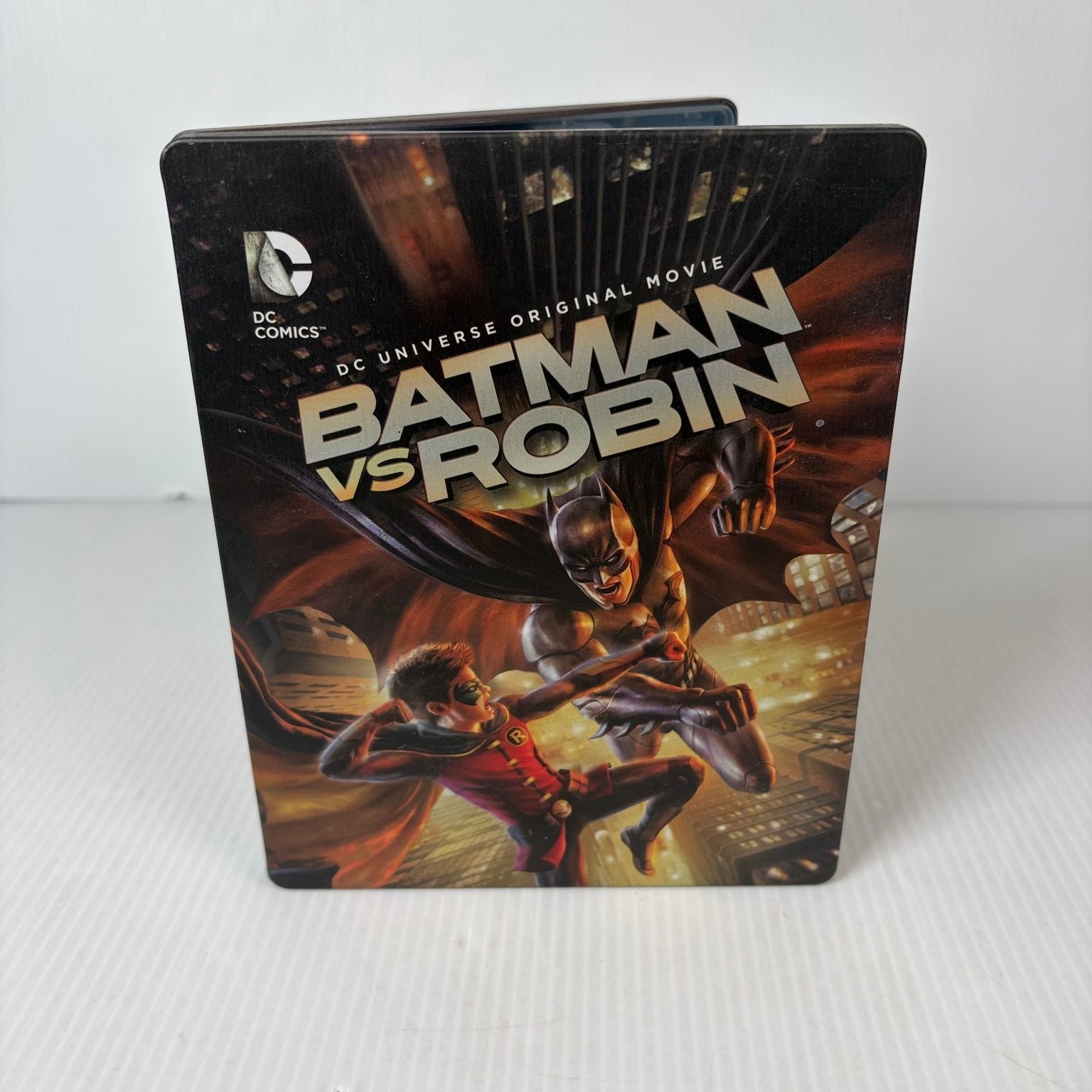 Batman vs Robin Blu-ray DVD 2015 DC Universe Original Movie Steelbook